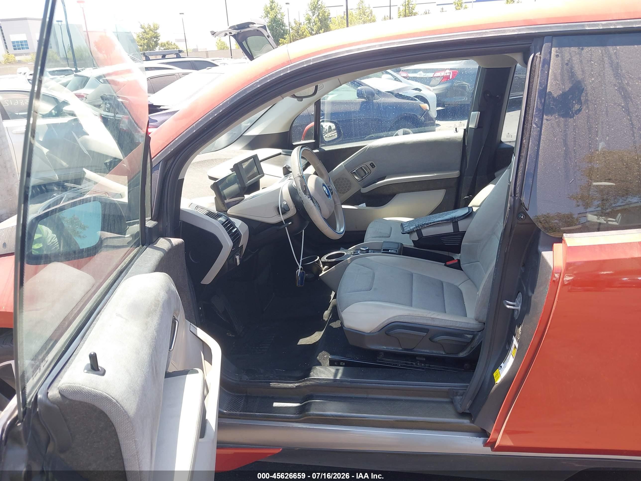 2014 Bmw I3 Base W/range Extender Orange vin: WBY1Z4C52EV272776