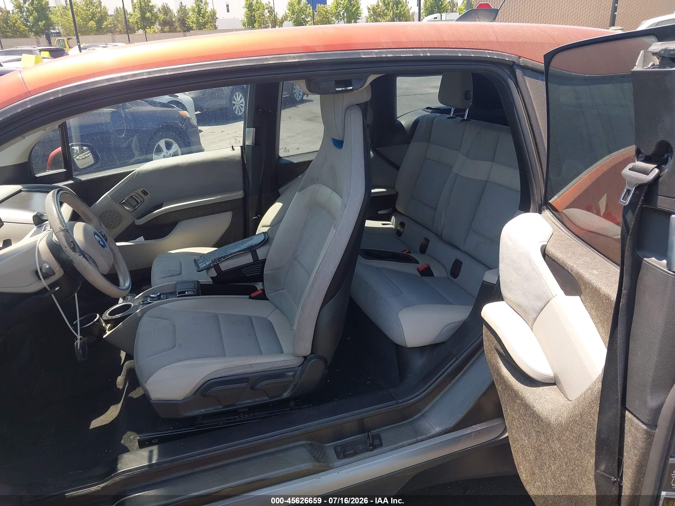 2014 Bmw I3 Base W/range Extender Orange vin: WBY1Z4C52EV272776