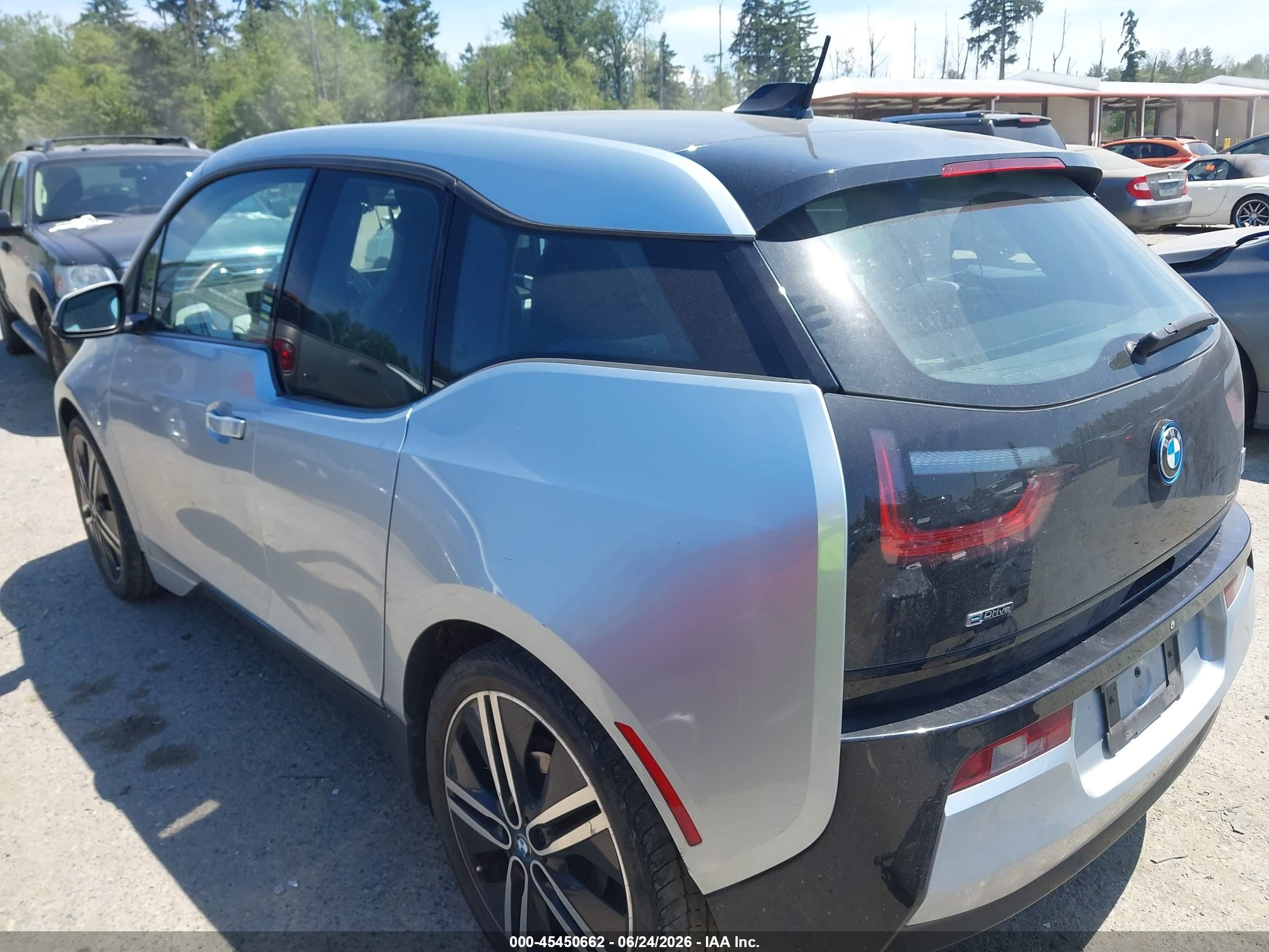 2014 Bmw I3 Base W/range Extender Silver vin: WBY1Z4C52EV275807