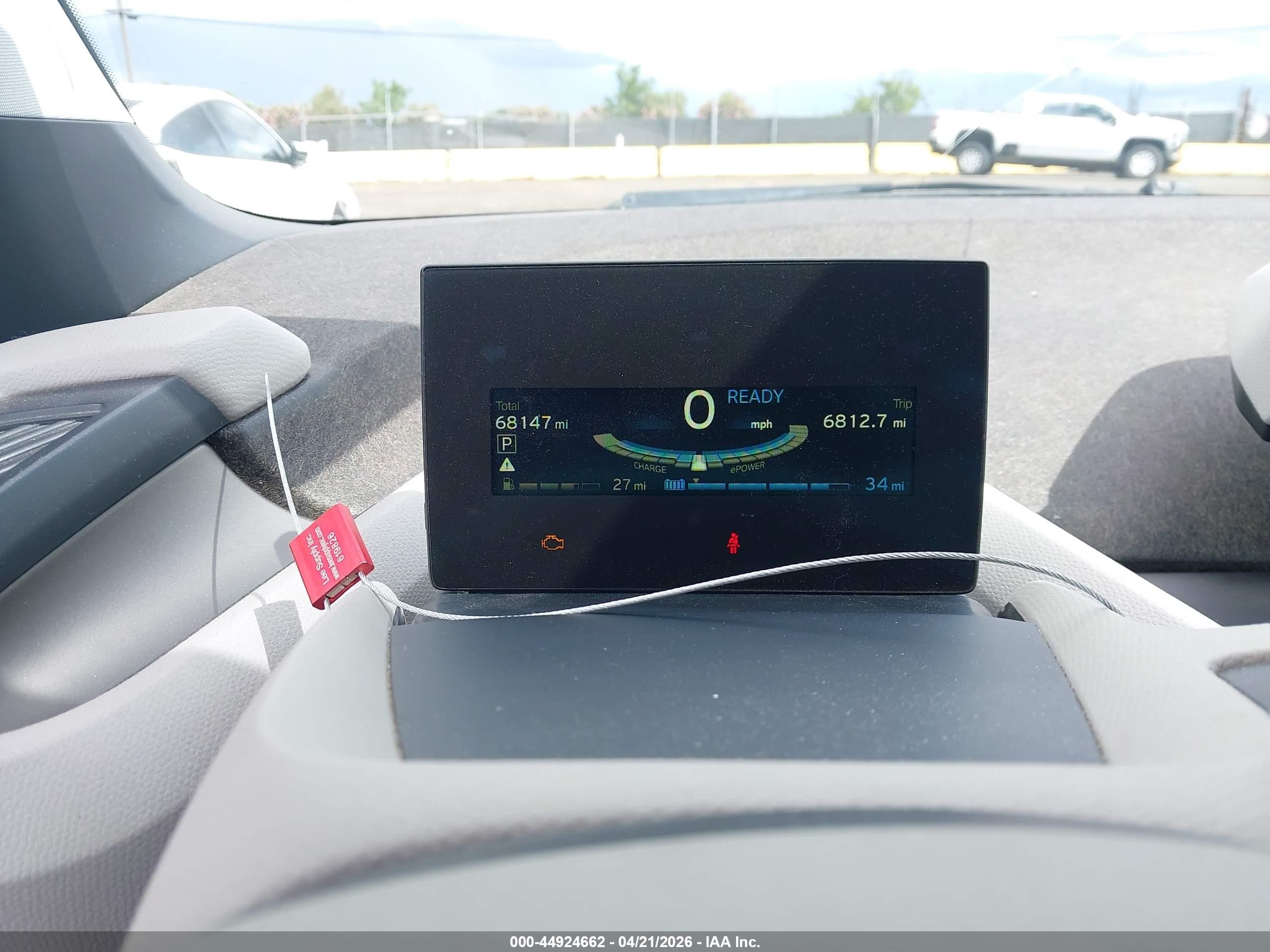 2014 Bmw I3 Base W/range Extender White vin: WBY1Z4C53EV275525