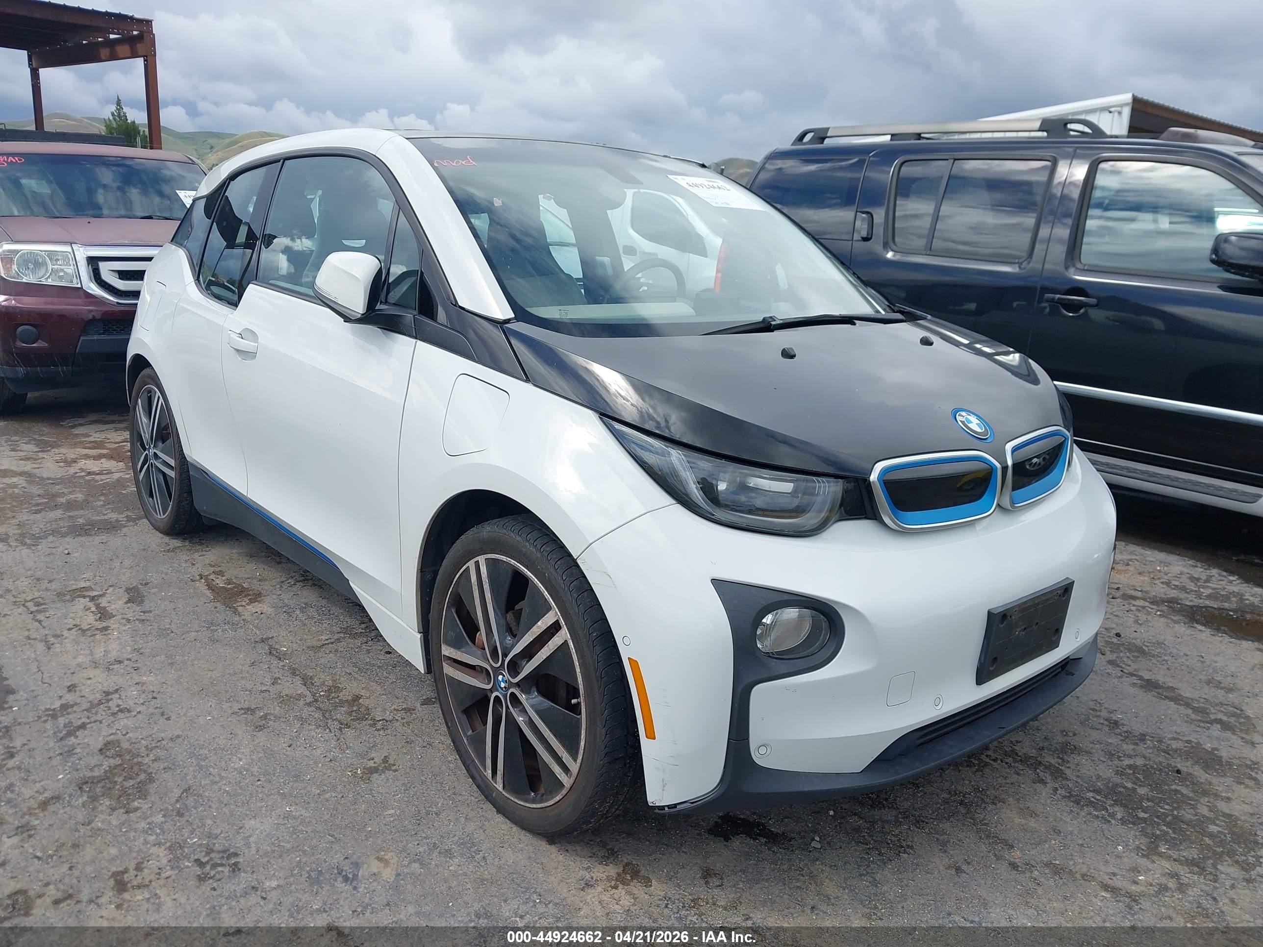 2014 Bmw I3 Base W/range Extender White vin: WBY1Z4C53EV275525