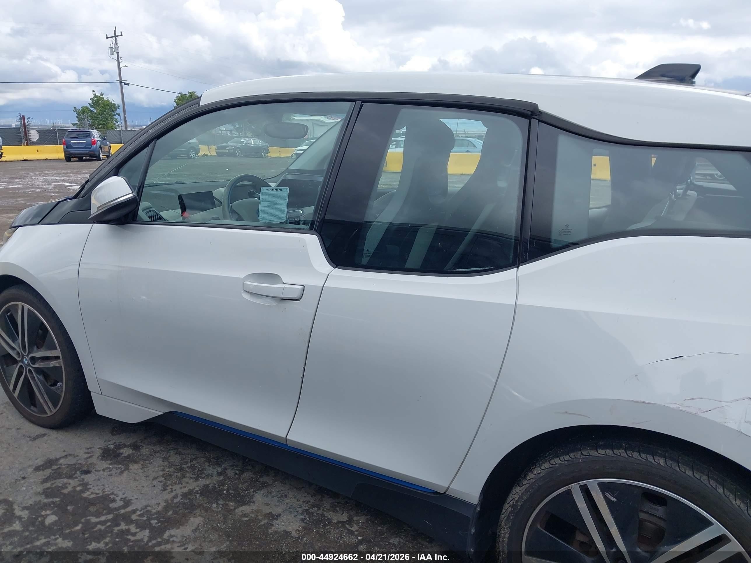 2014 Bmw I3 Base W/range Extender White vin: WBY1Z4C53EV275525