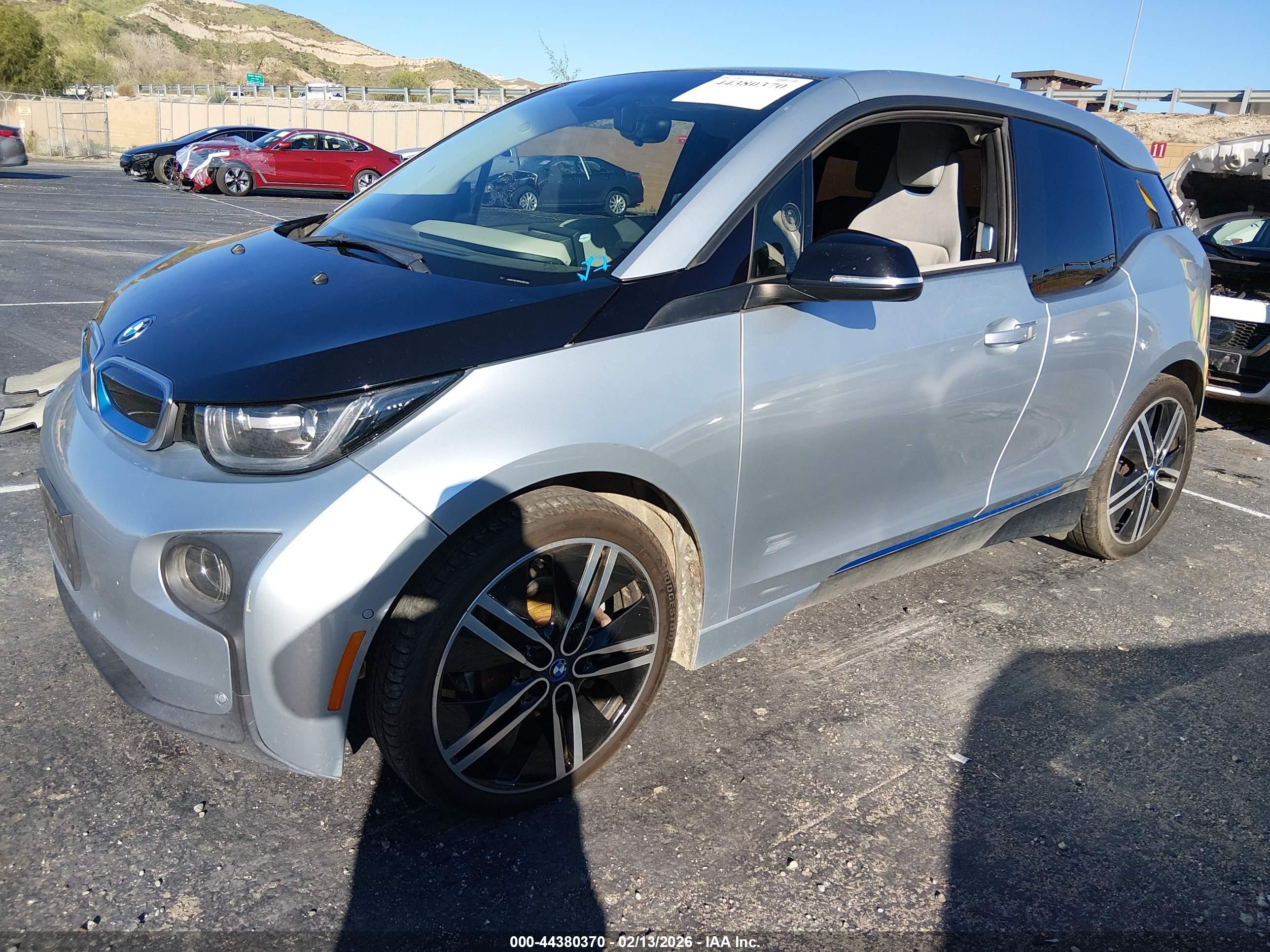 2015 Bmw I3 Base W/range Extender Blue vin: WBY1Z4C53FV279110