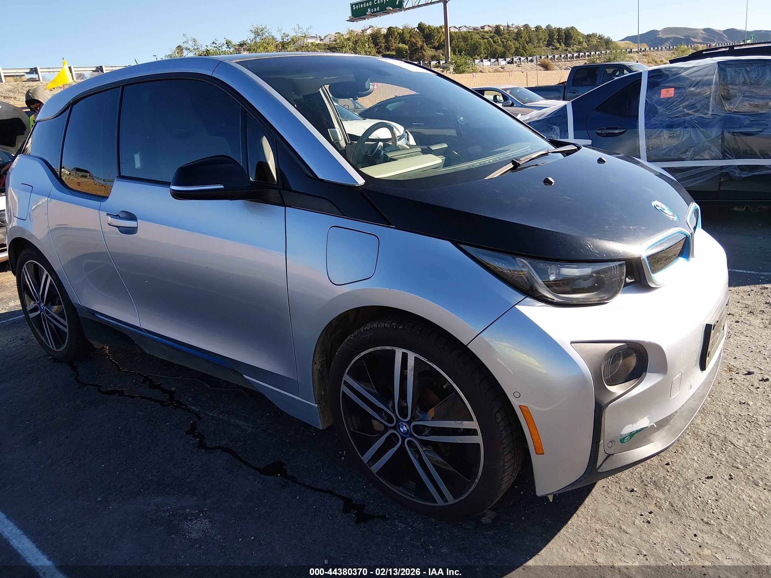 2015 Bmw I3 Base W/range Extender Blue vin: WBY1Z4C53FV279110