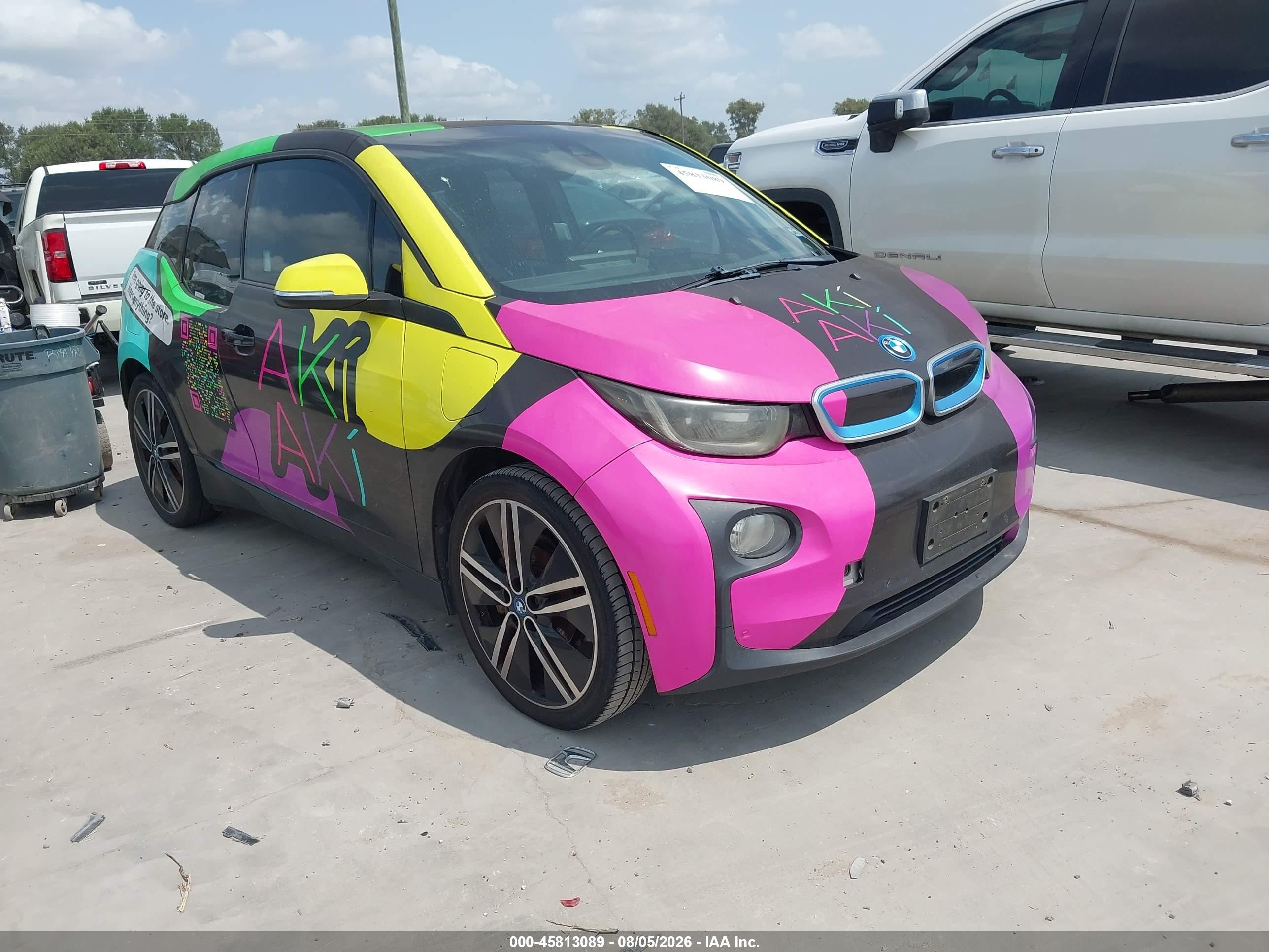 2015 Bmw I3 Base W/range Extender Black vin: WBY1Z4C53FV500706
