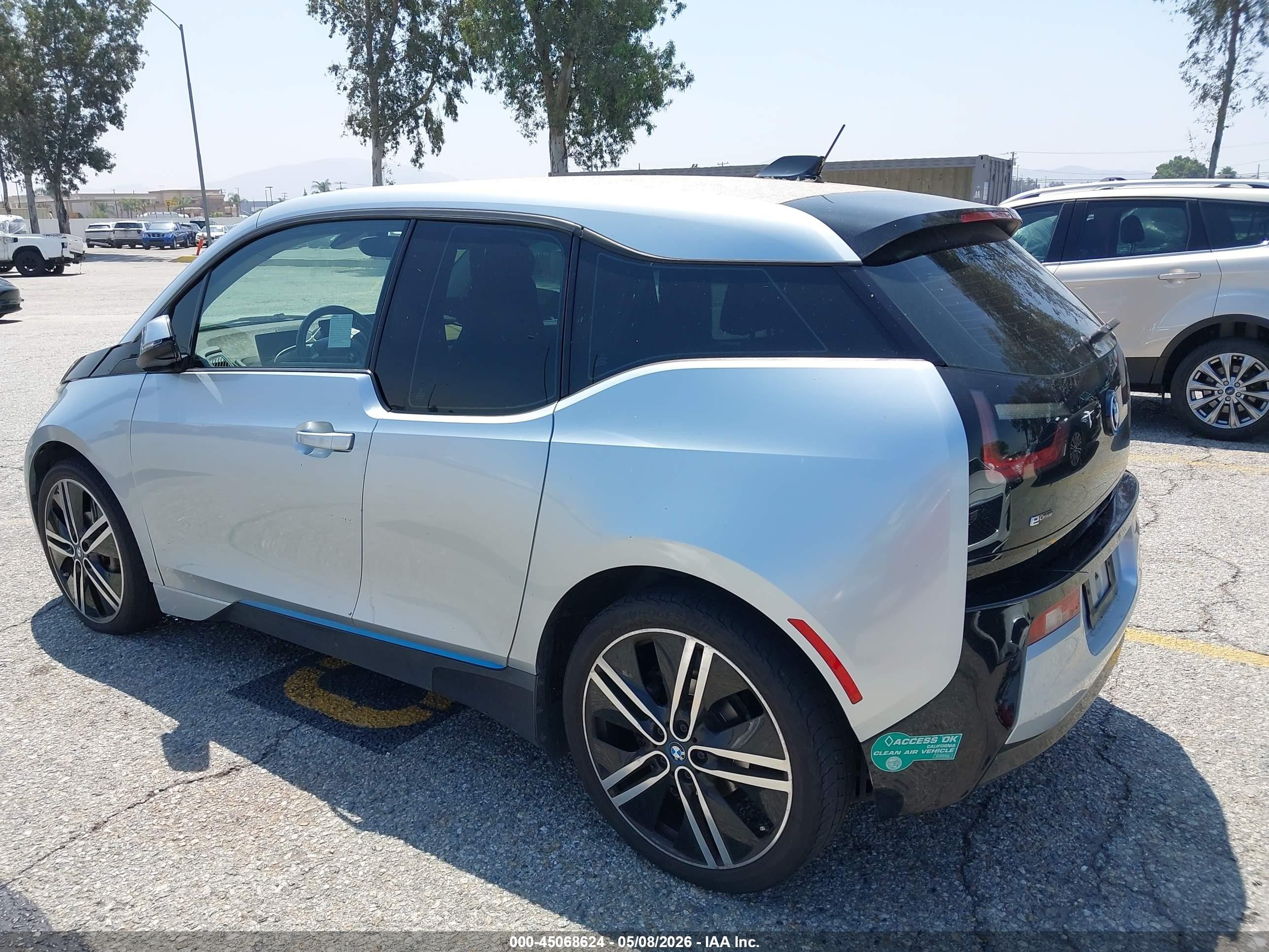 2014 Bmw I3 Base W/range Extender Silver vin: WBY1Z4C54EV275579