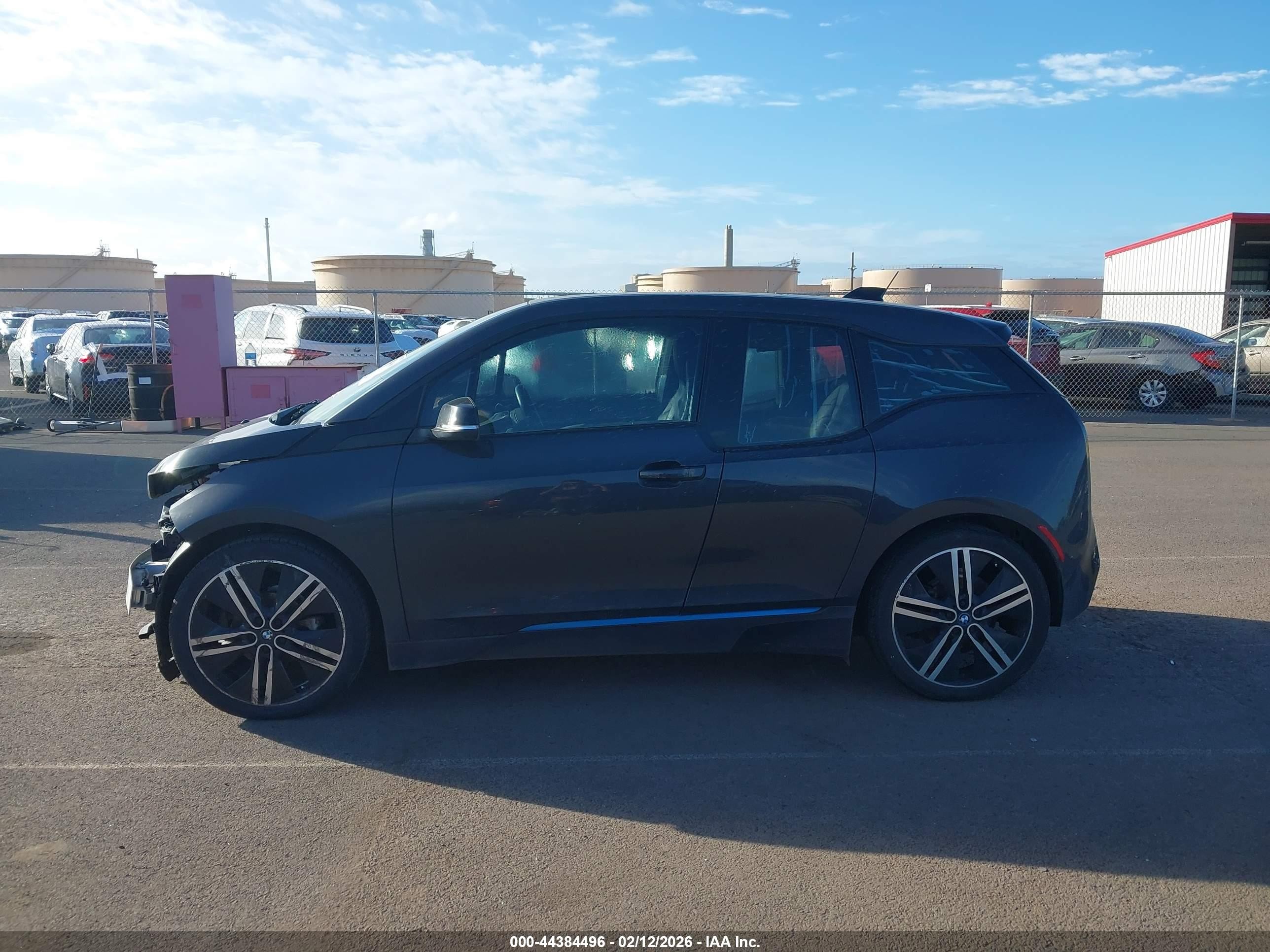 2015 Bmw I3 Base W/range Extender Black vin: WBY1Z4C55FV279173