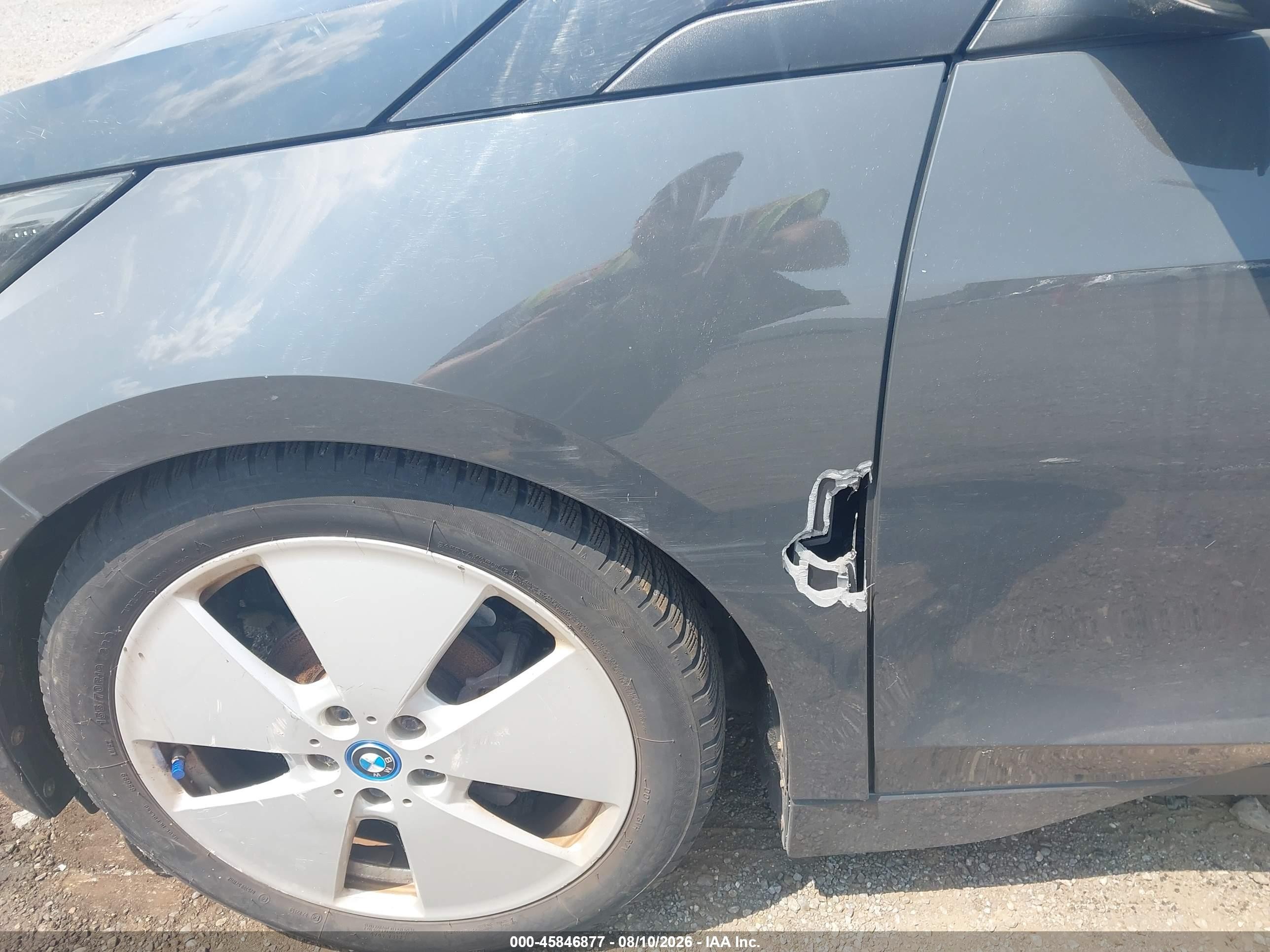 2015 Bmw I3 Base W/range Extender Gray vin: WBY1Z4C55FV500030
