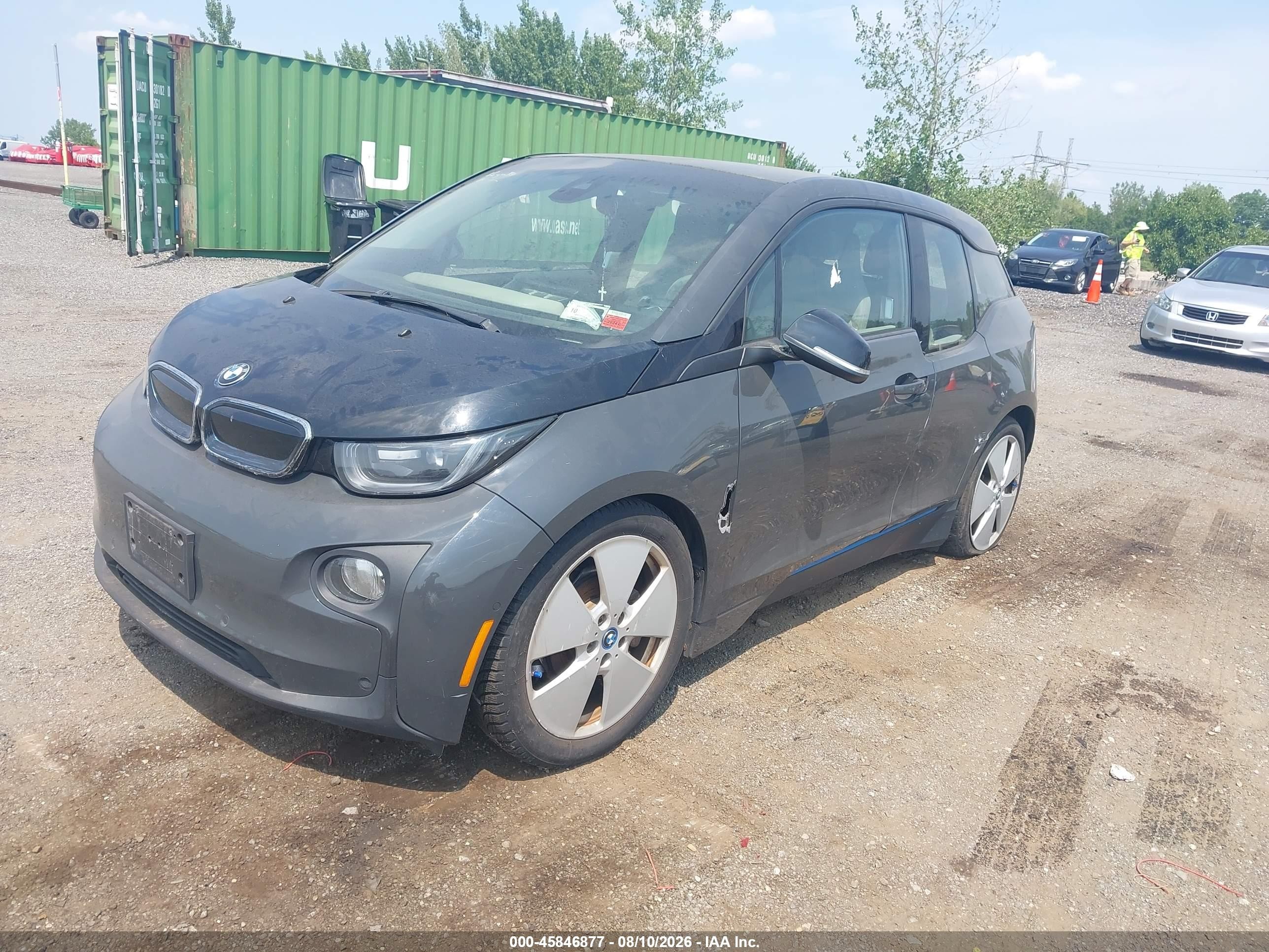 2015 Bmw I3 Base W/range Extender Gray vin: WBY1Z4C55FV500030
