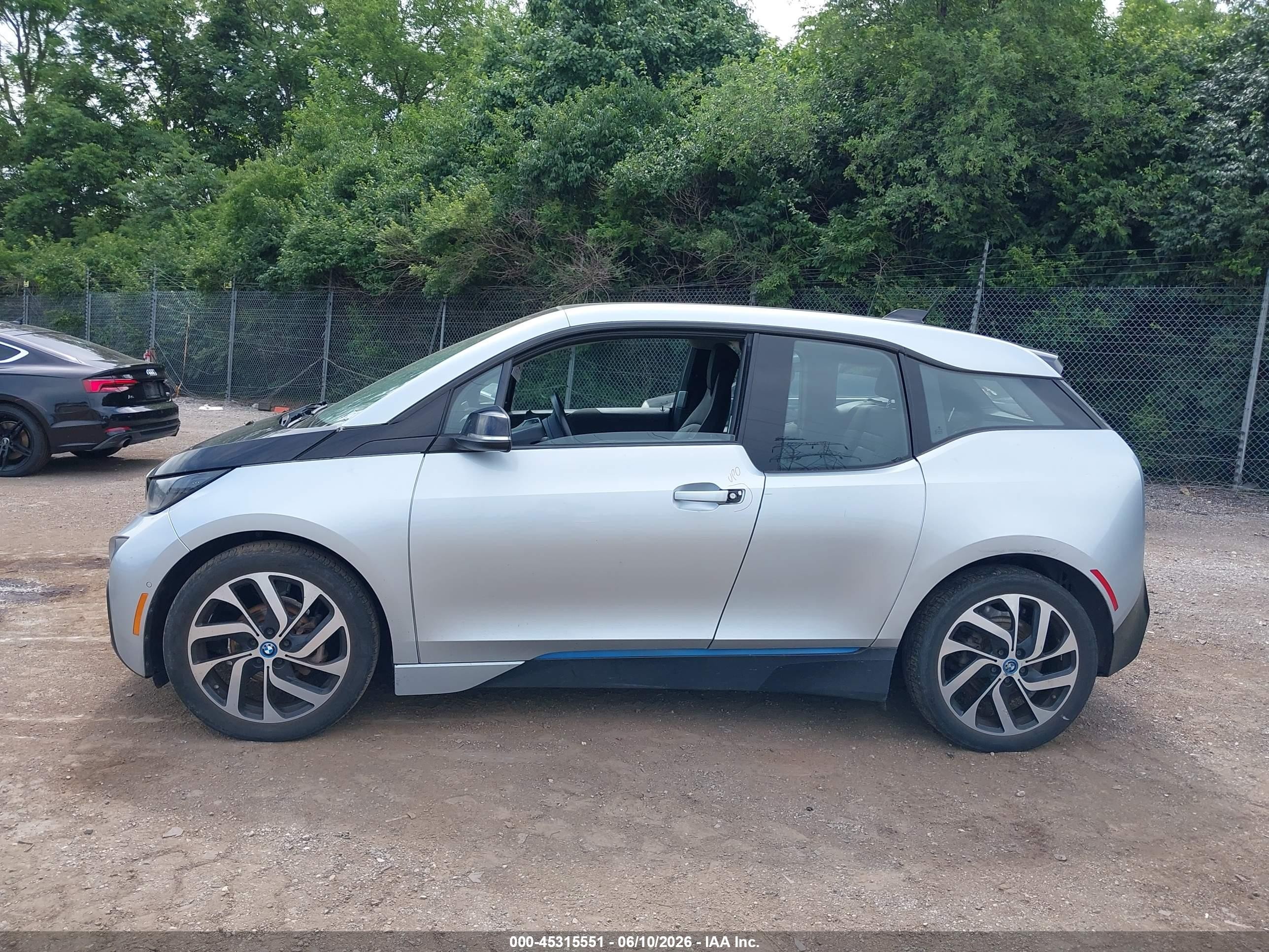 2015 Bmw I3 Base W/range Extender Silver vin: WBY1Z4C56FV503101