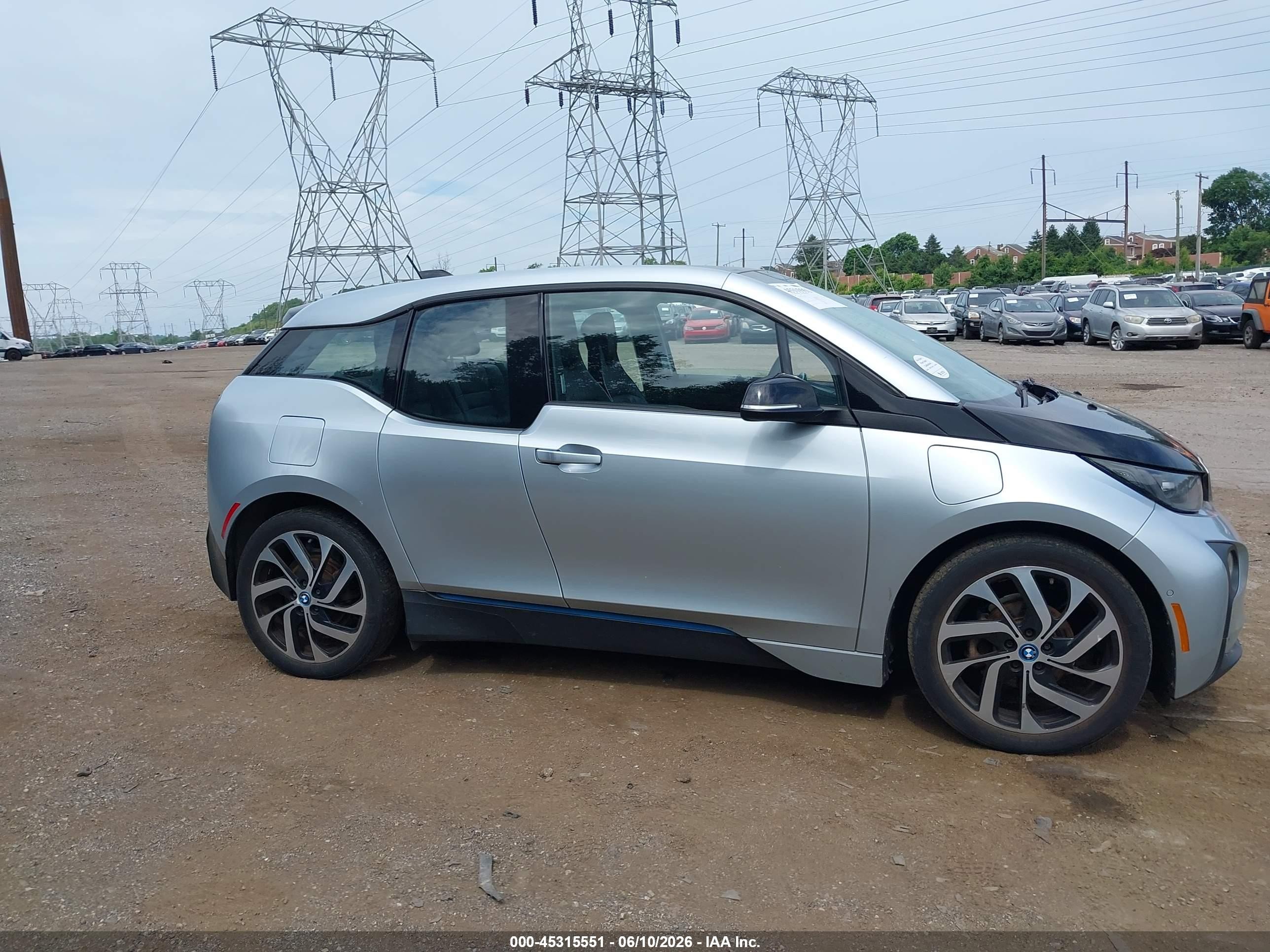 2015 Bmw I3 Base W/range Extender Silver vin: WBY1Z4C56FV503101
