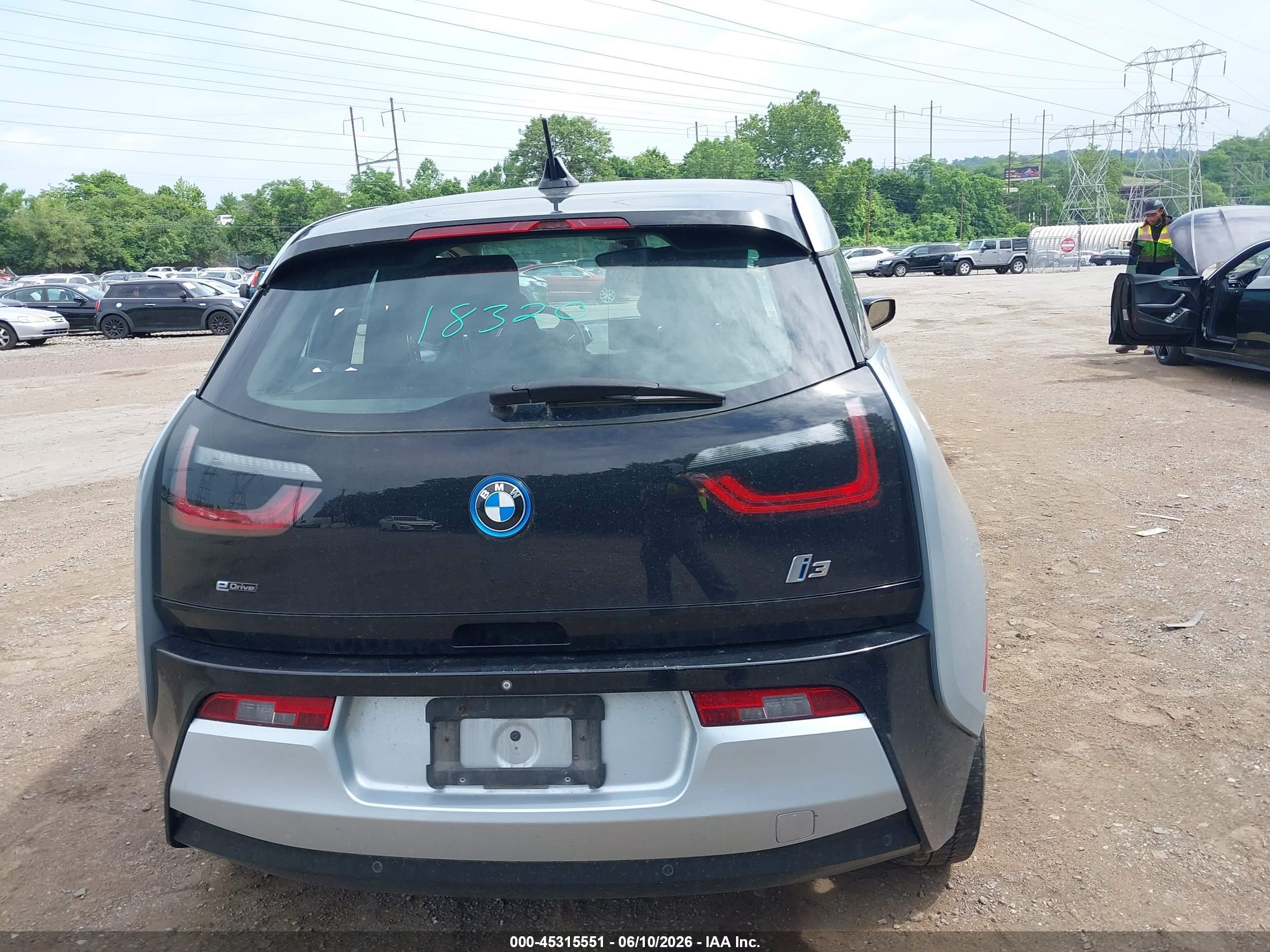 2015 Bmw I3 Base W/range Extender Silver vin: WBY1Z4C56FV503101