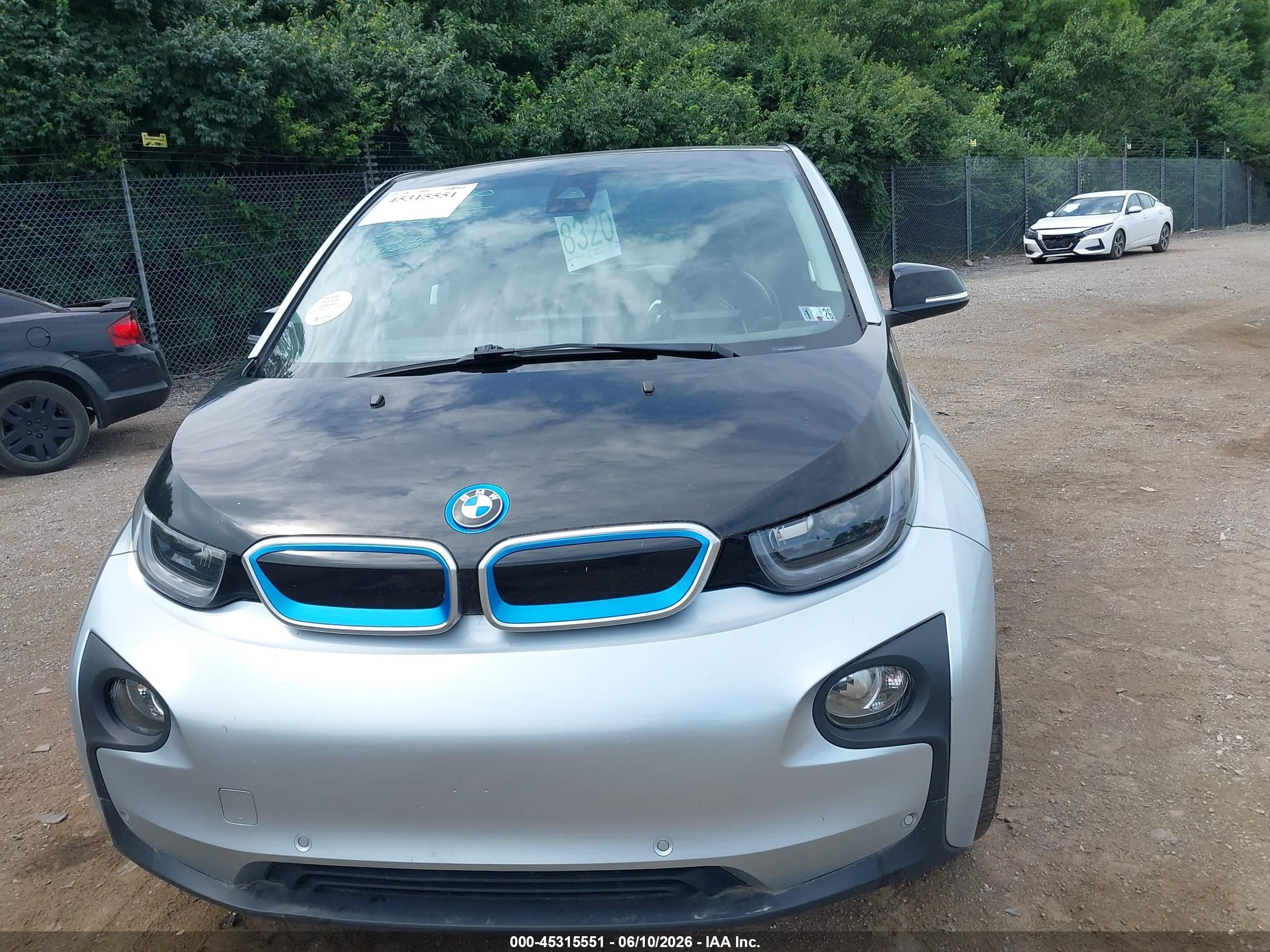 2015 Bmw I3 Base W/range Extender Silver vin: WBY1Z4C56FV503101