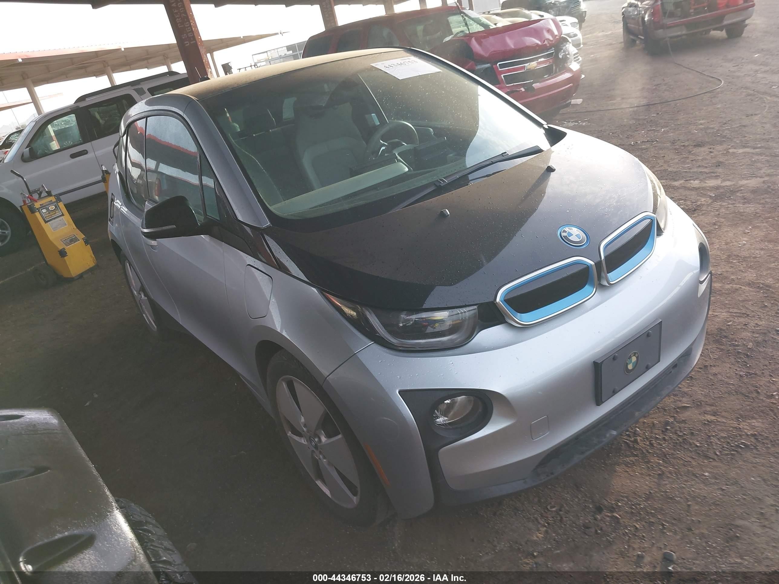 2015 Bmw I3 Base W/range Extender Silver vin: WBY1Z4C56FV504099