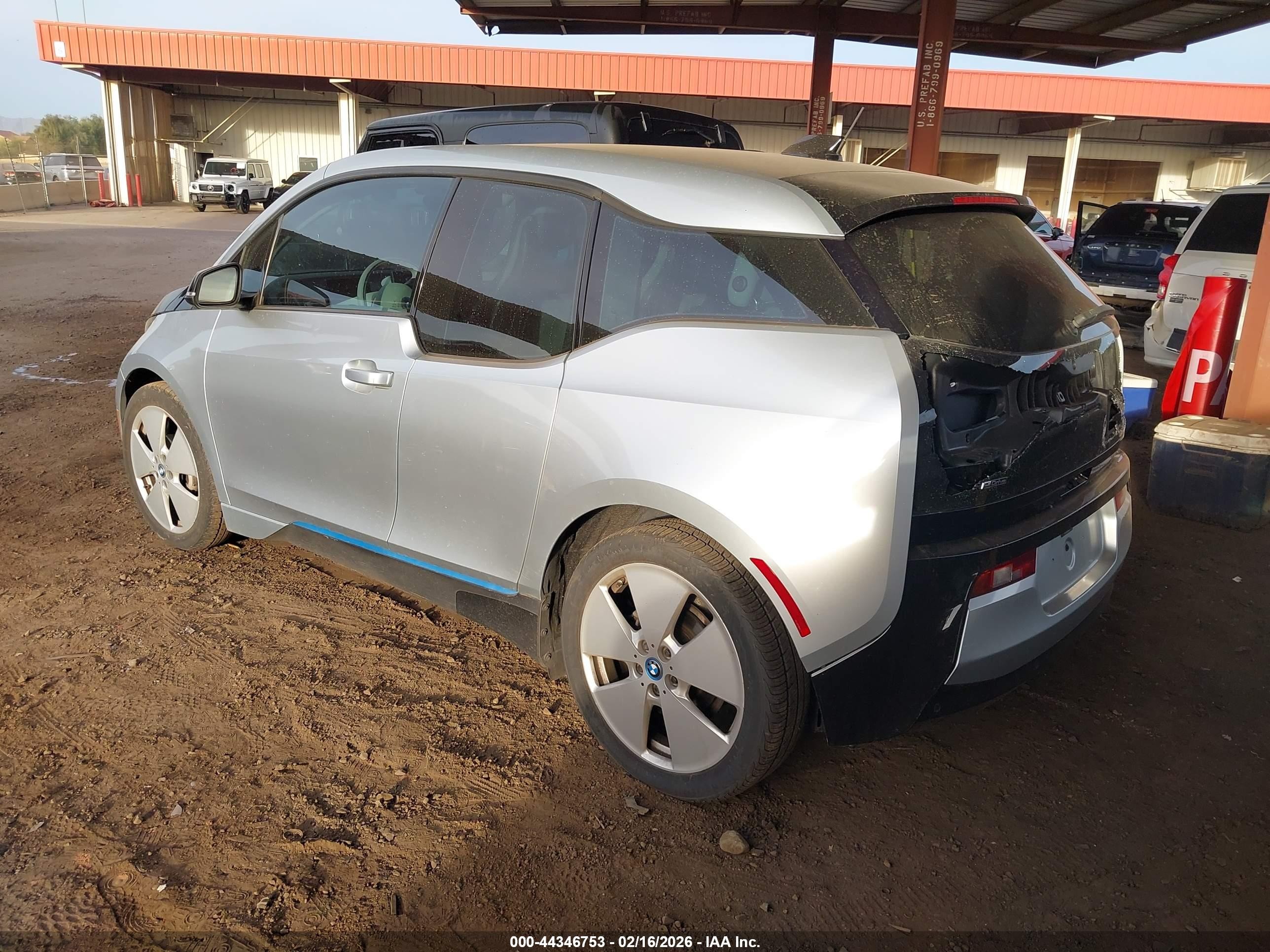 2015 Bmw I3 Base W/range Extender Silver vin: WBY1Z4C56FV504099