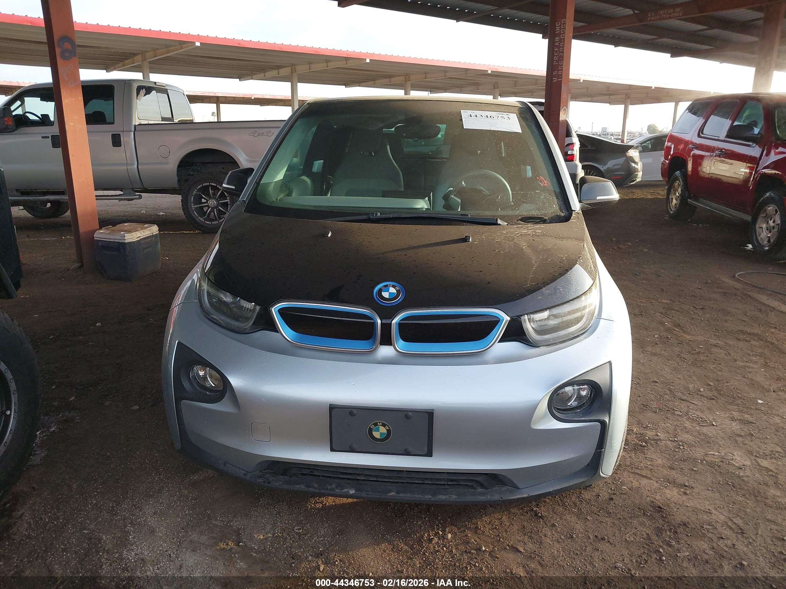 2015 Bmw I3 Base W/range Extender Silver vin: WBY1Z4C56FV504099