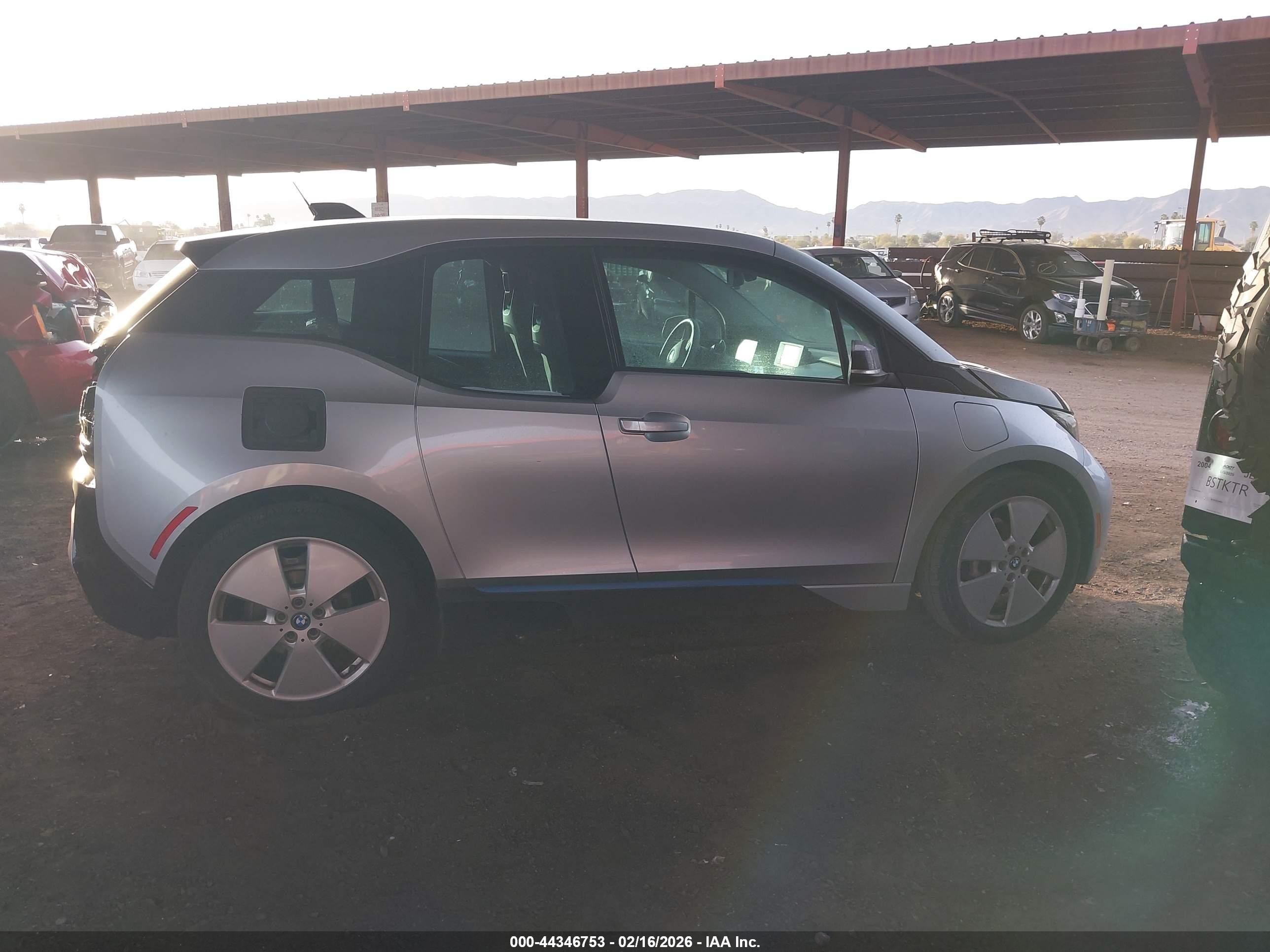 2015 Bmw I3 Base W/range Extender Silver vin: WBY1Z4C56FV504099