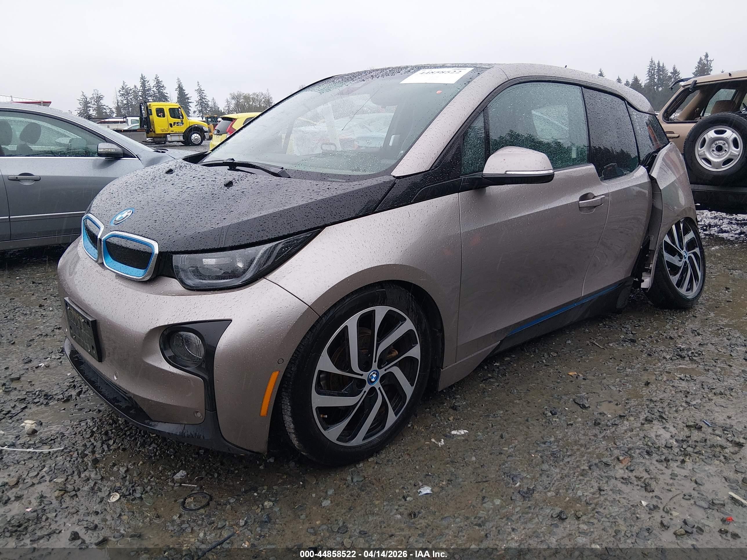 2015 Bmw I3 Base W/range Extender Tan vin: WBY1Z4C57FV277909