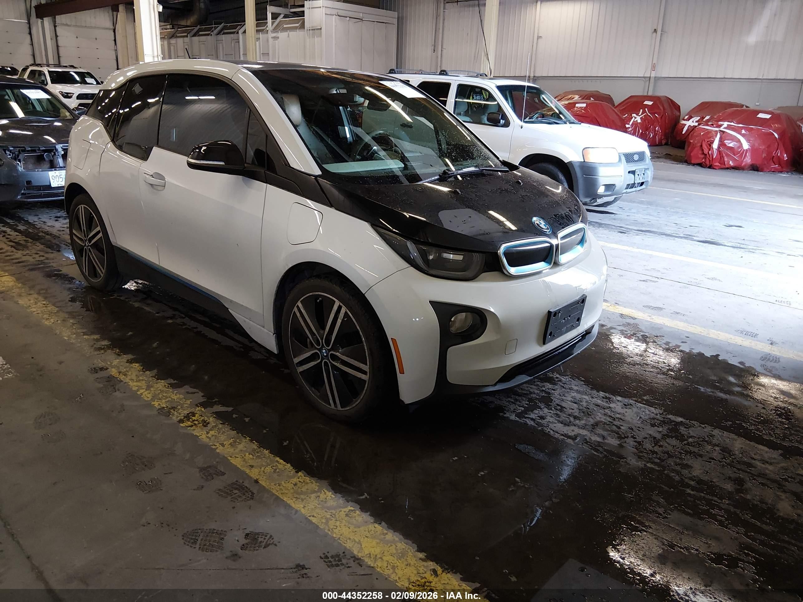 2015 Bmw I3 Base W/range Extender White vin: WBY1Z4C57FV278834