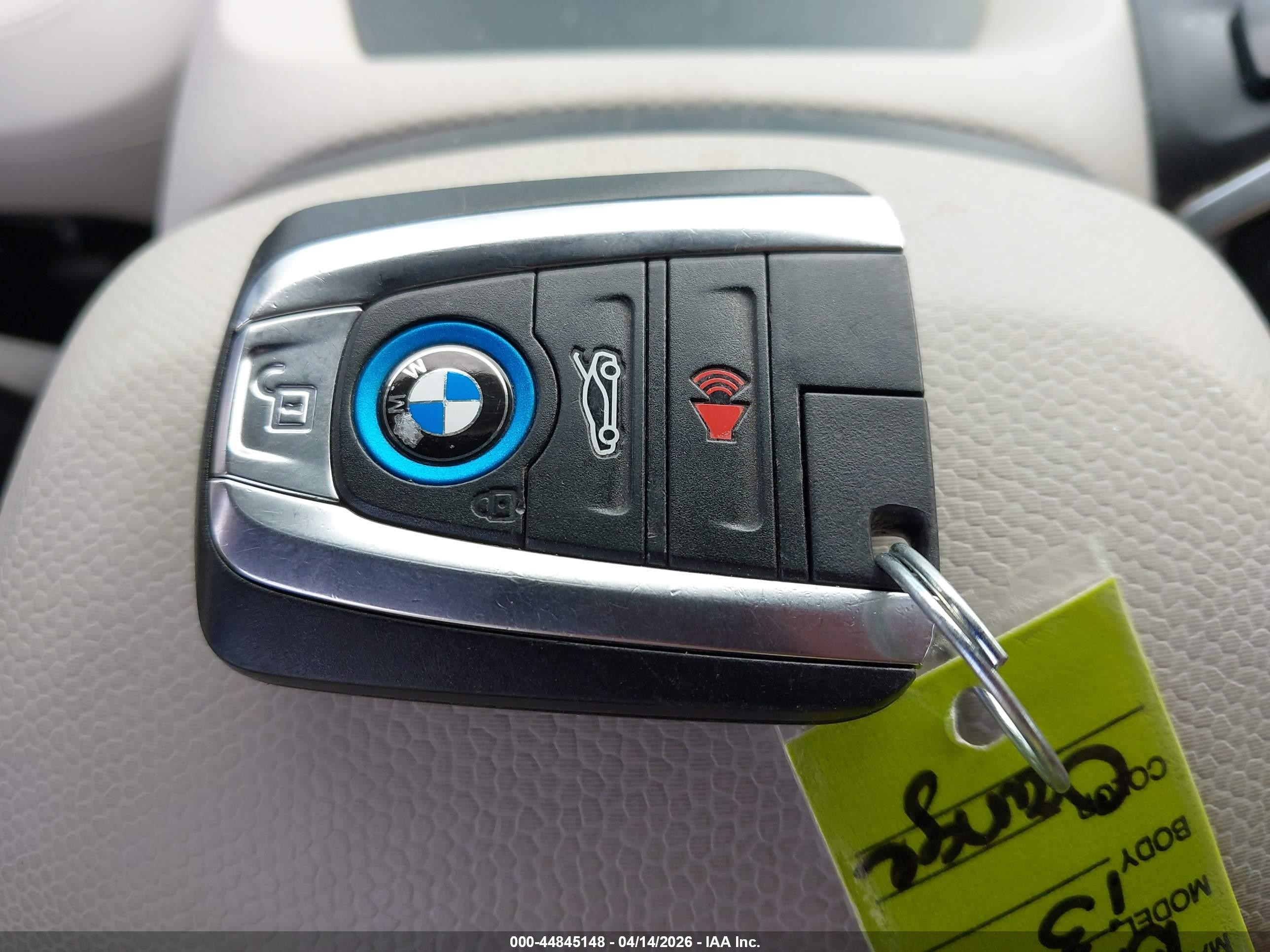 2015 Bmw I3 Base W/range Extender Orange vin: WBY1Z4C57FV501938