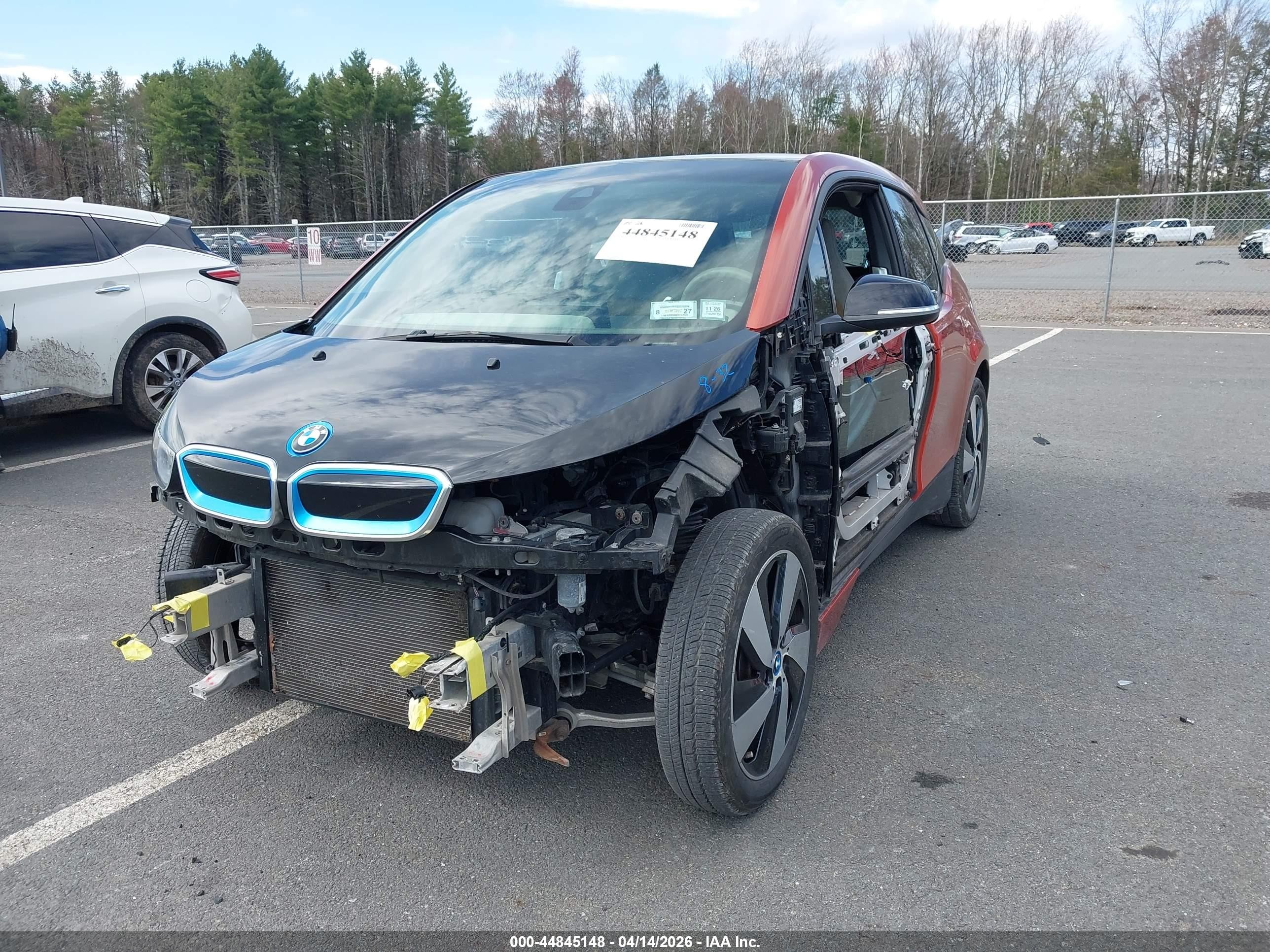 2015 Bmw I3 Base W/range Extender Orange vin: WBY1Z4C57FV501938