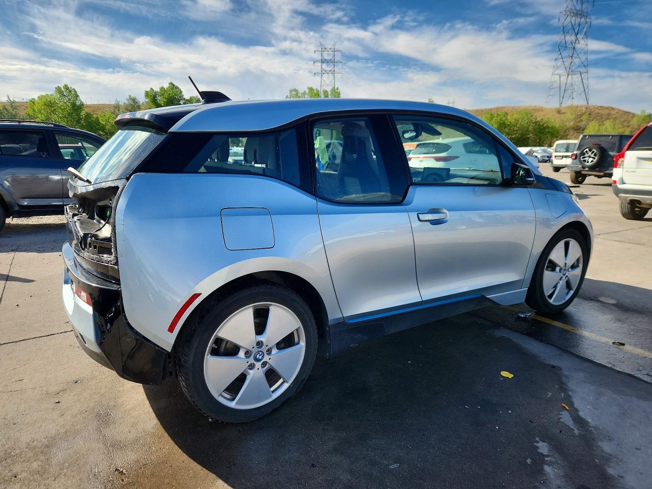 2015 Bmw I3 Rex Silver vin: WBY1Z4C57FV504452