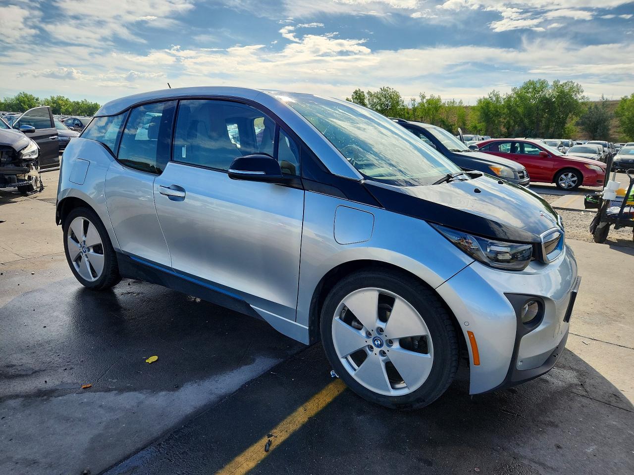 2015 Bmw I3 Rex Silver vin: WBY1Z4C57FV504452
