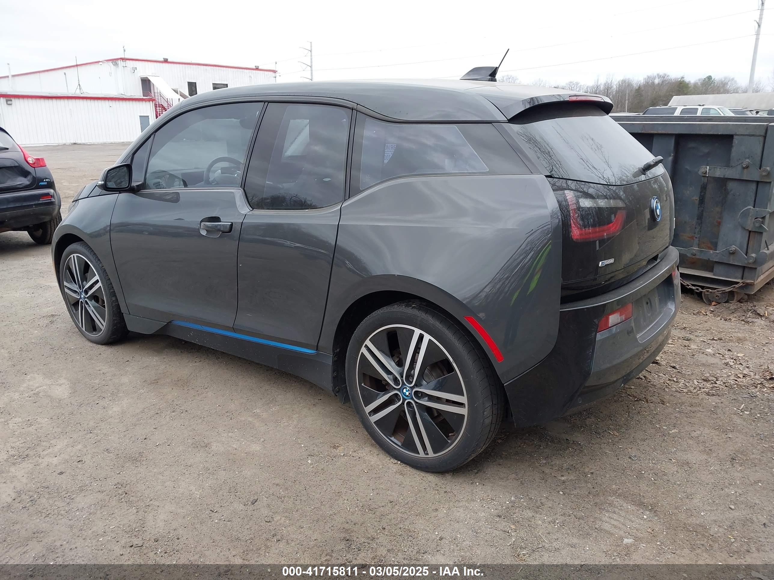 2014 Bmw I3 Base W/range Extender Gray vin: WBY1Z4C58EV277416