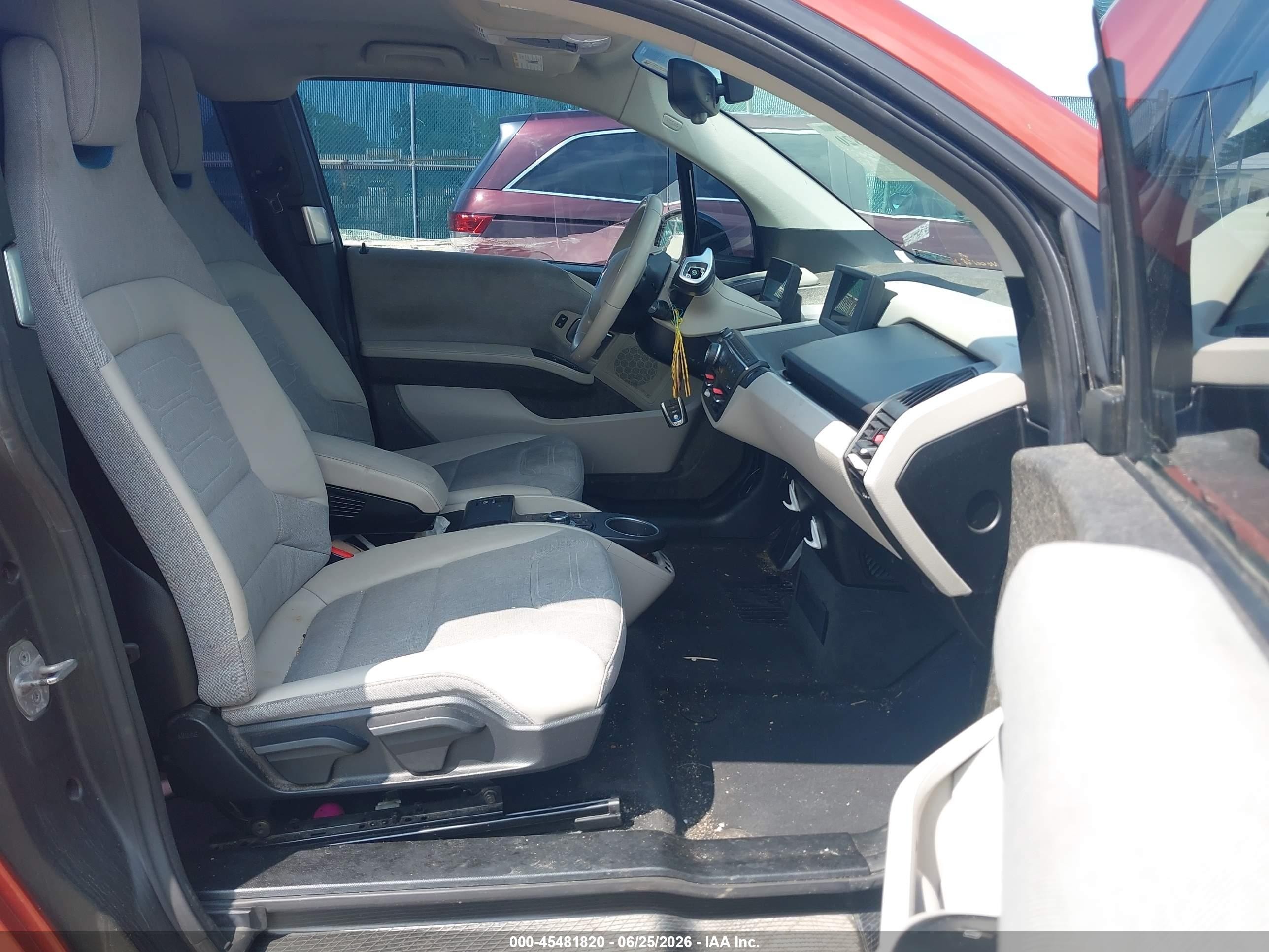 2015 Bmw I3 Base W/range Extender Orange vin: WBY1Z4C58FV502001