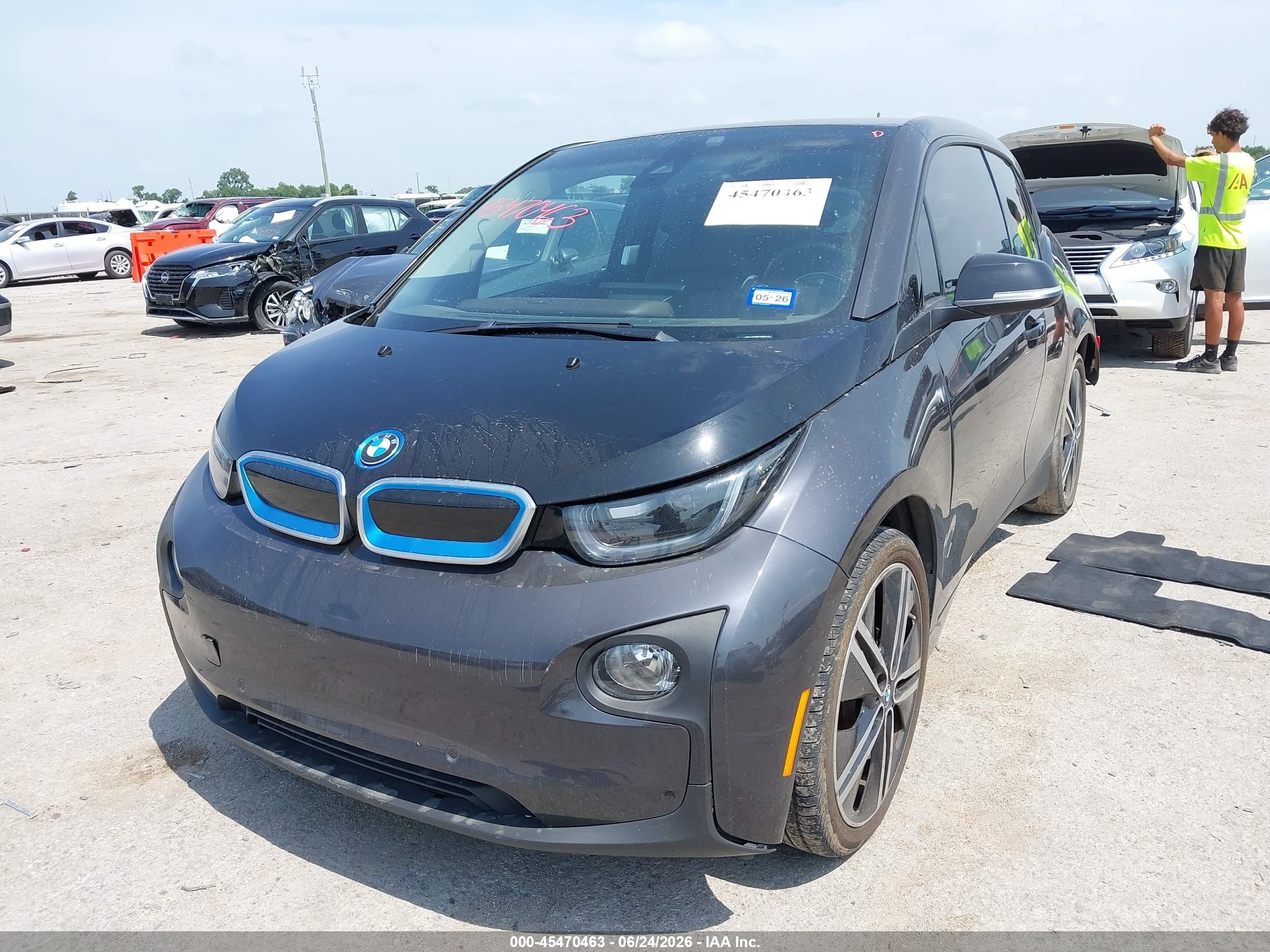 2015 Bmw I3 Base W/range Extender Gray vin: WBY1Z4C58FV503410