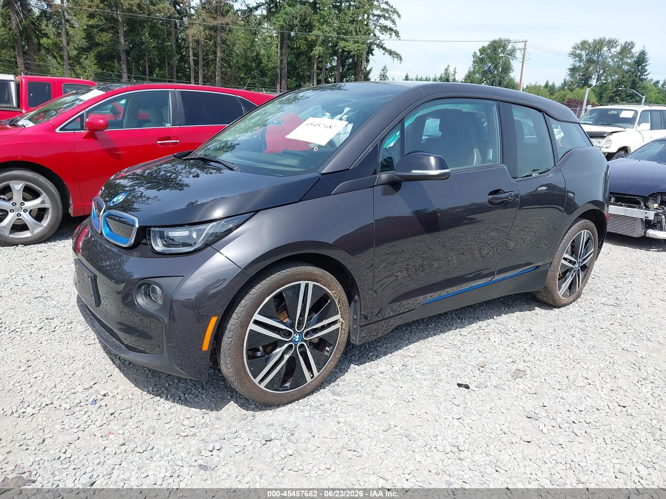 2015 Bmw I3 Base W/range Extender Gray vin: WBY1Z4C58FV504721