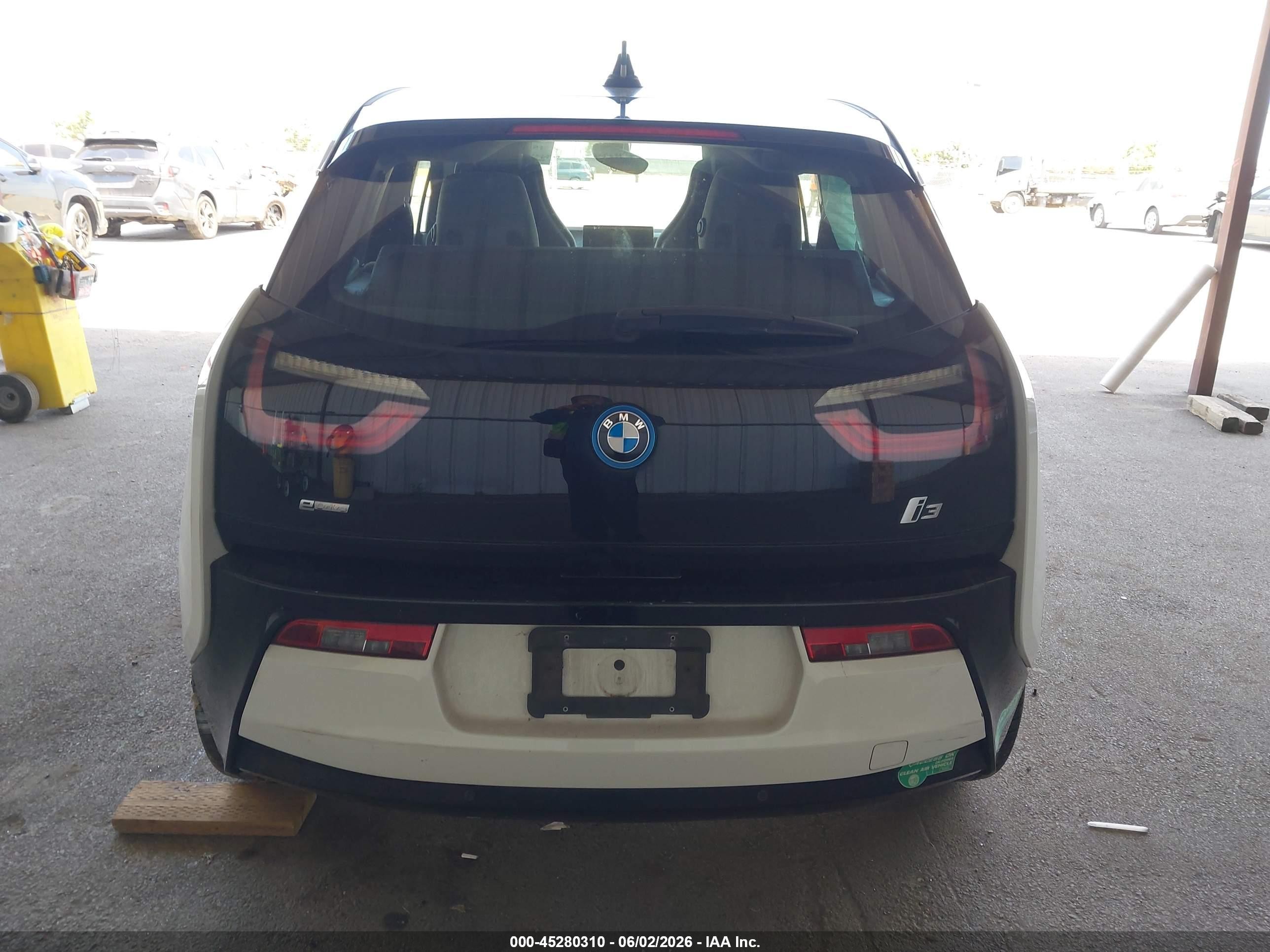 2014 Bmw I3 Base W/range Extender White vin: WBY1Z4C59EV274556