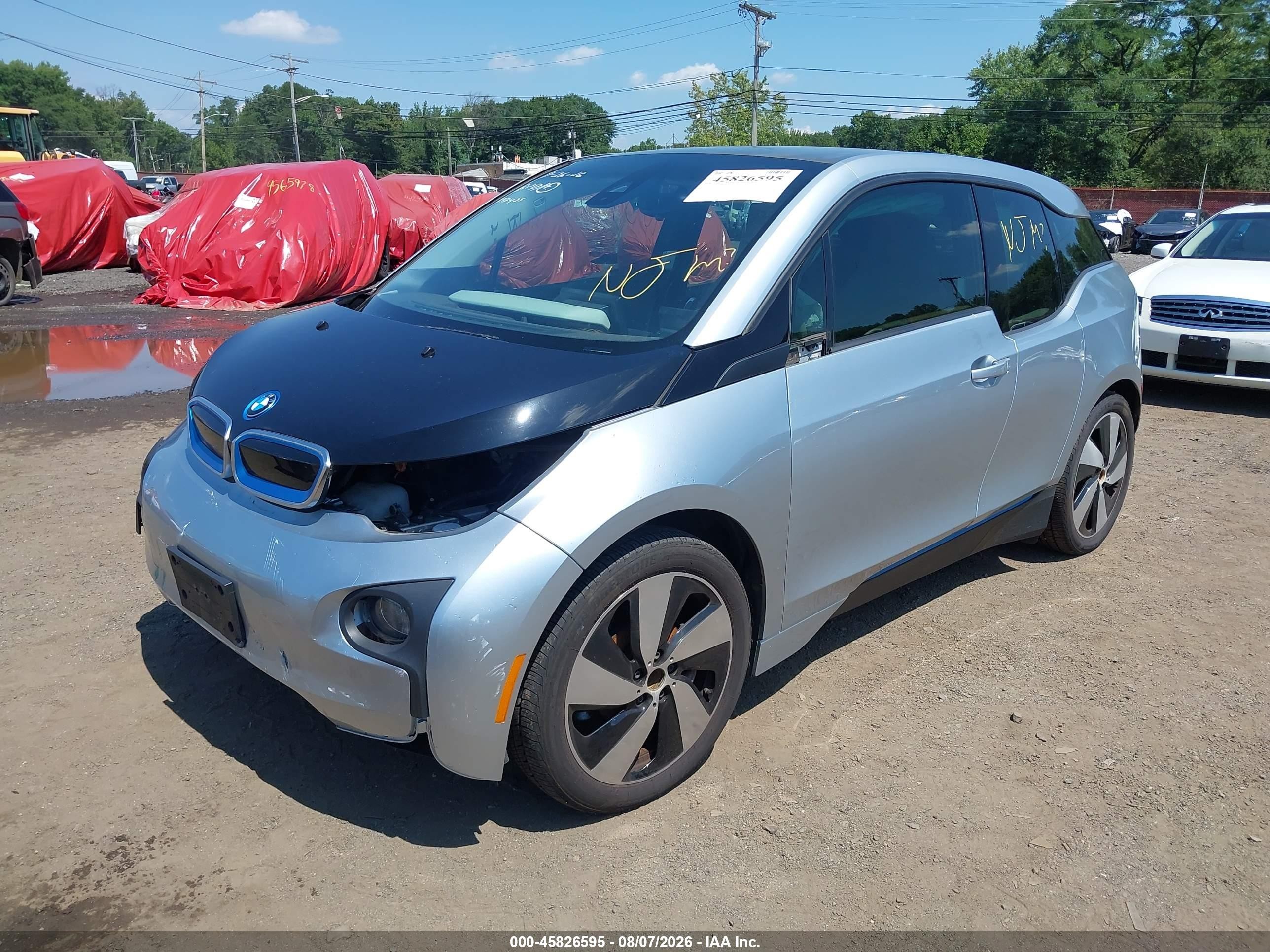 2014 Bmw I3 Base W/range Extender Silver vin: WBY1Z4C59EV277425