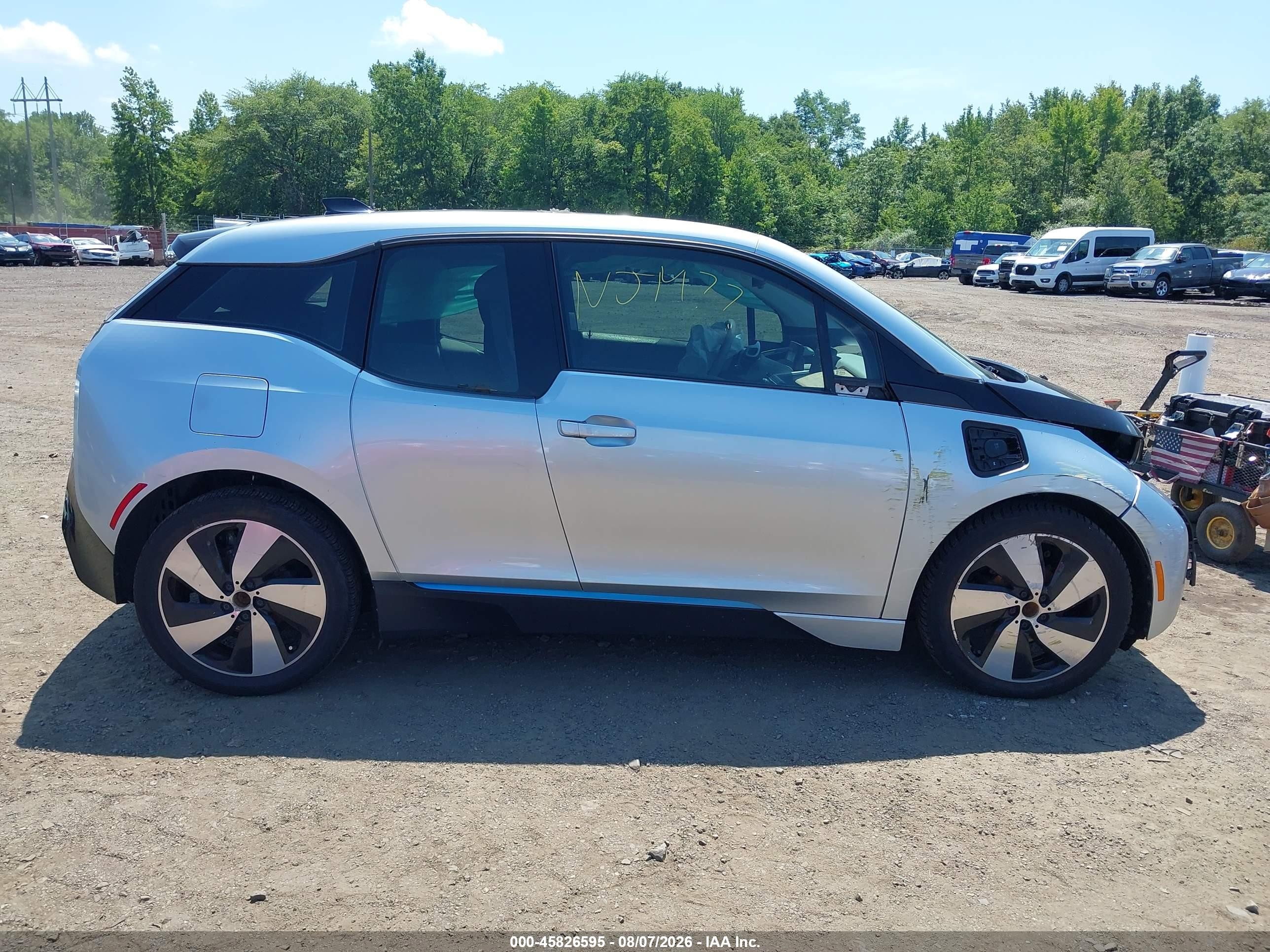 2014 Bmw I3 Base W/range Extender Silver vin: WBY1Z4C59EV277425