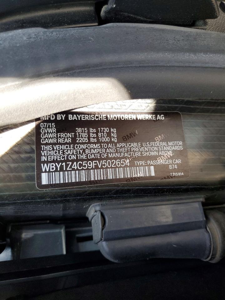 2015 Bmw I3 Rex Серый vin: WBY1Z4C59FV502654