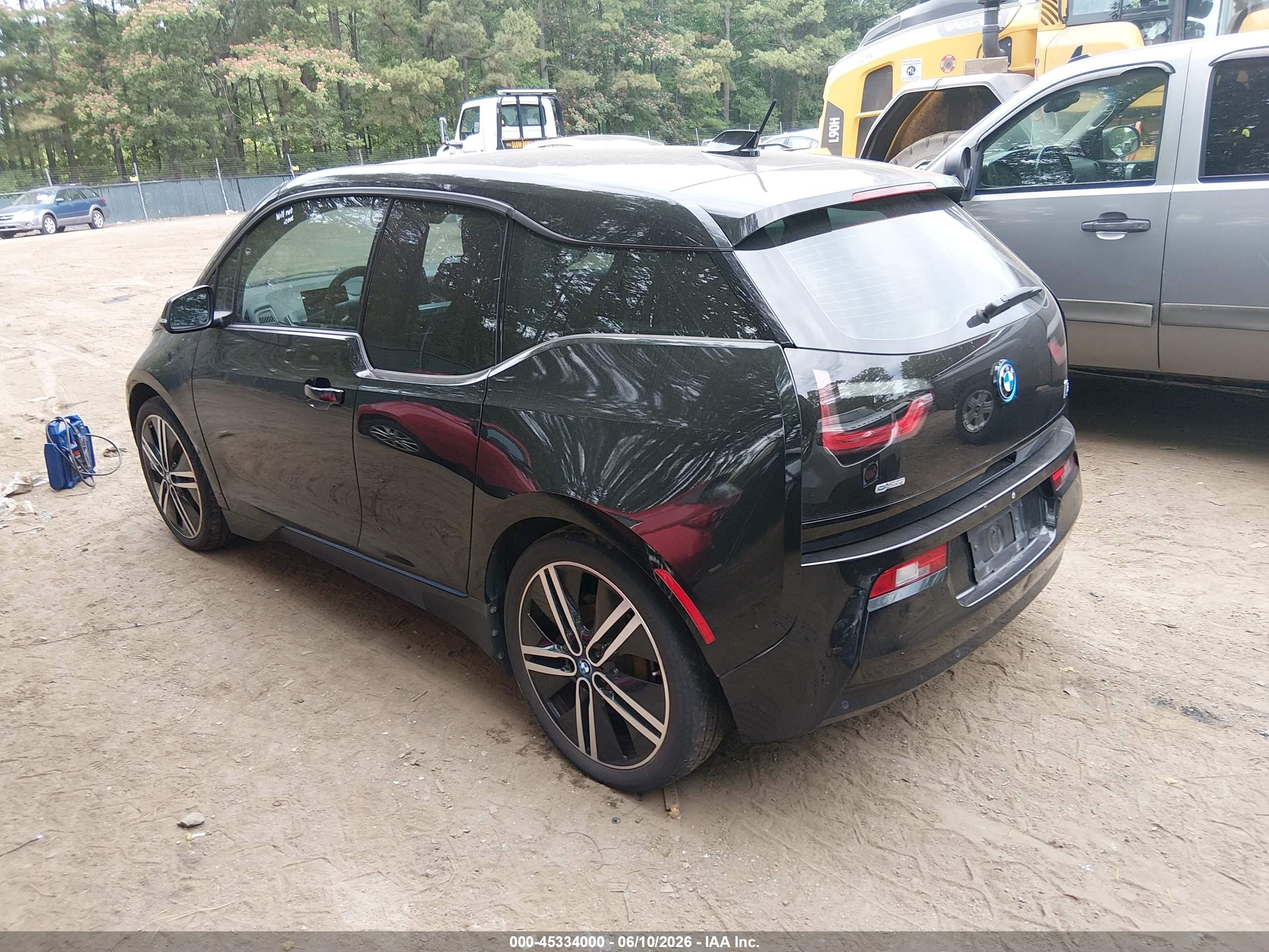 2017 Bmw I3 94 Ah W/range Extender Black vin: WBY1Z8C56HV551000