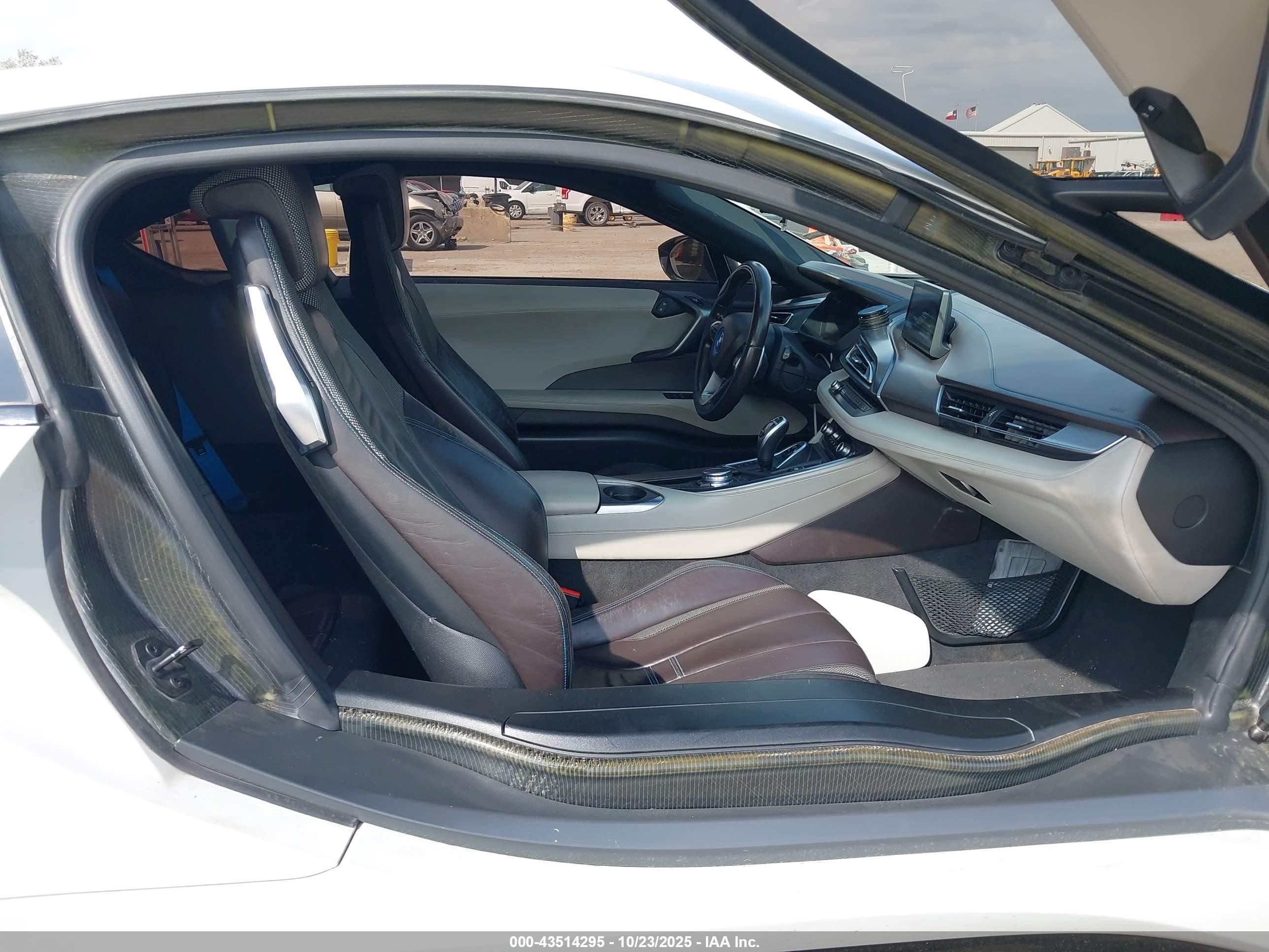 2014 Bmw I8   White vin: WBY2Z2C50EVX64800