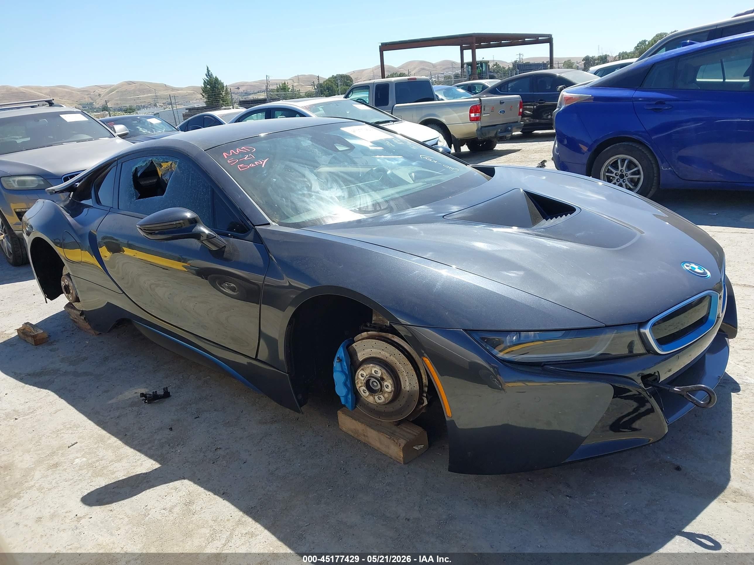 2014 Bmw I8   Black vin: WBY2Z2C51EVX64353