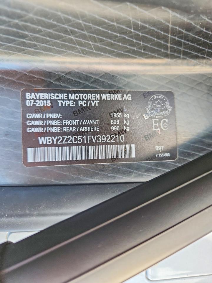 2015 Bmw I8 White vin: WBY2Z2C51FV392210