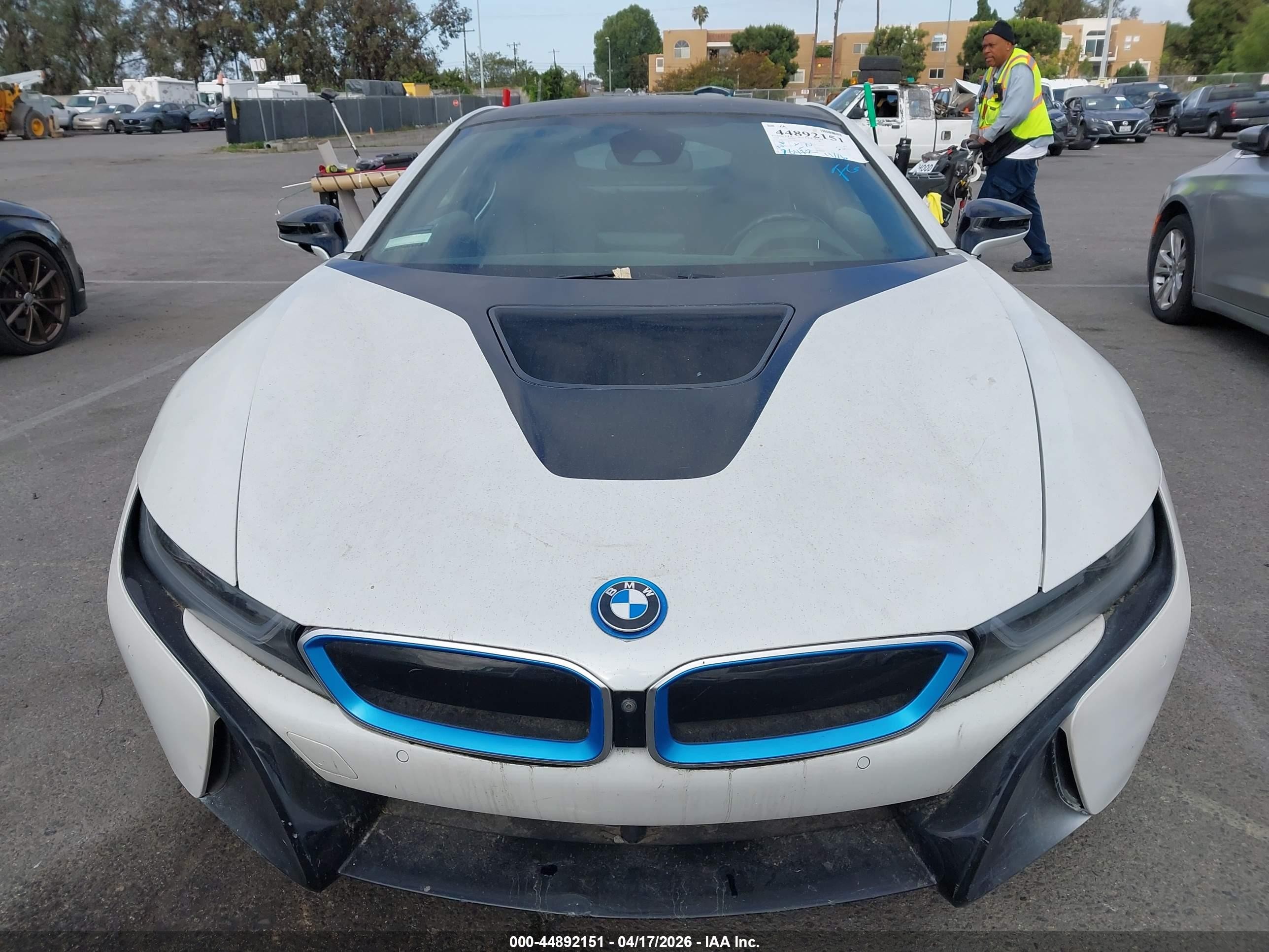 2014 Bmw I8 White vin: WBY2Z2C52EVX64376