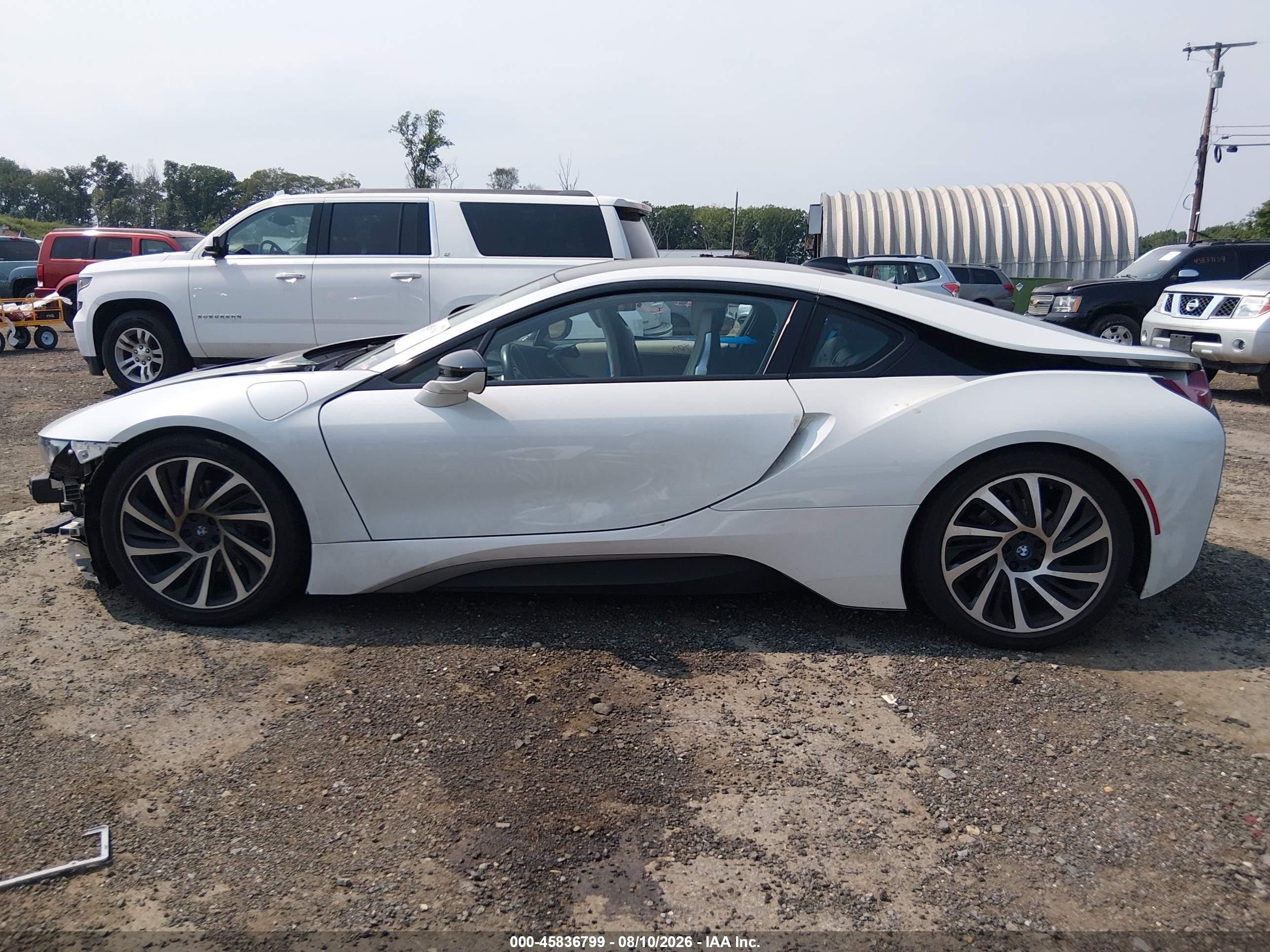 2015 Bmw I8 White vin: WBY2Z2C55FV674222