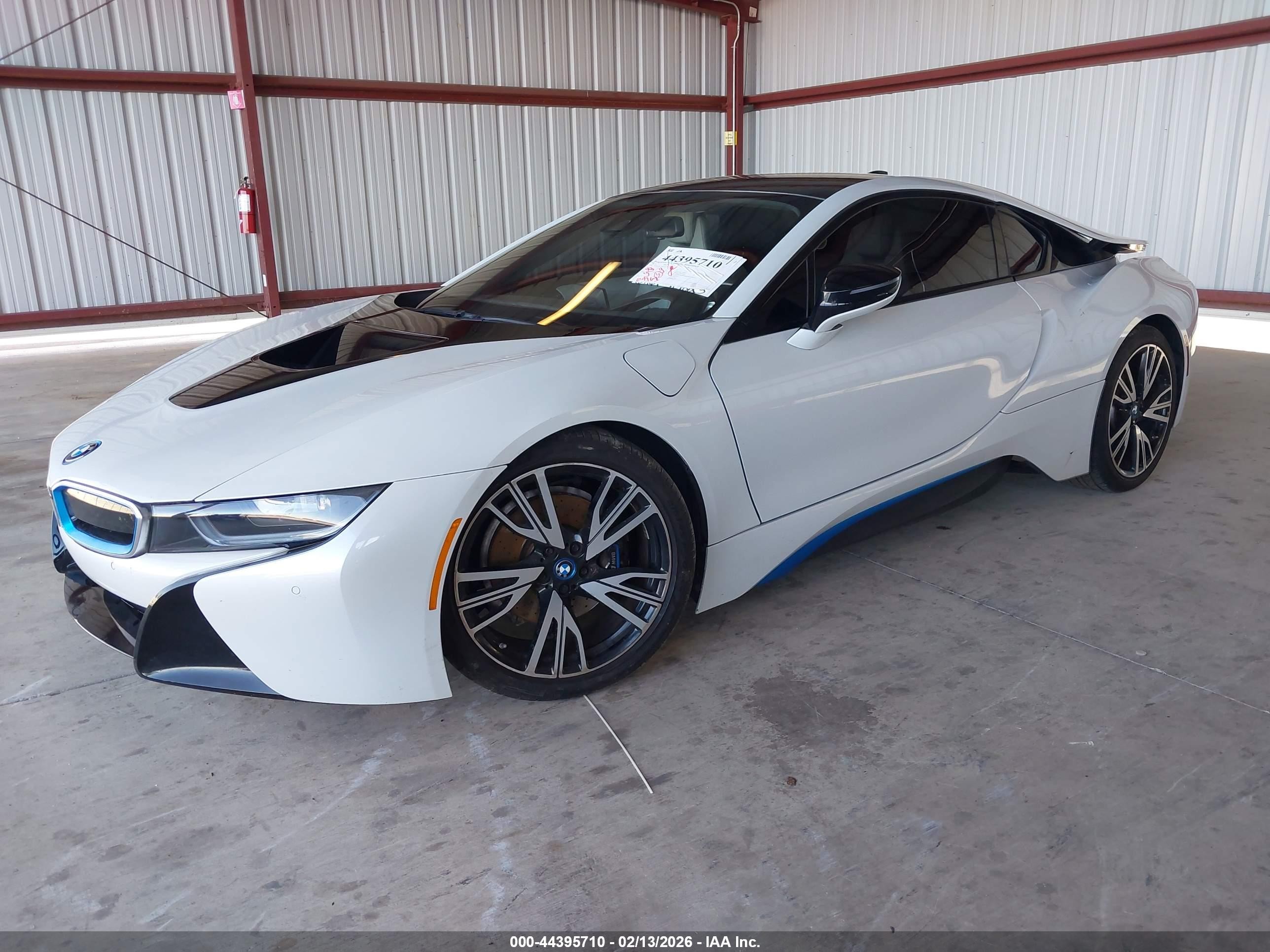 2014 Bmw I8   White vin: WBY2Z2C56EVX64879