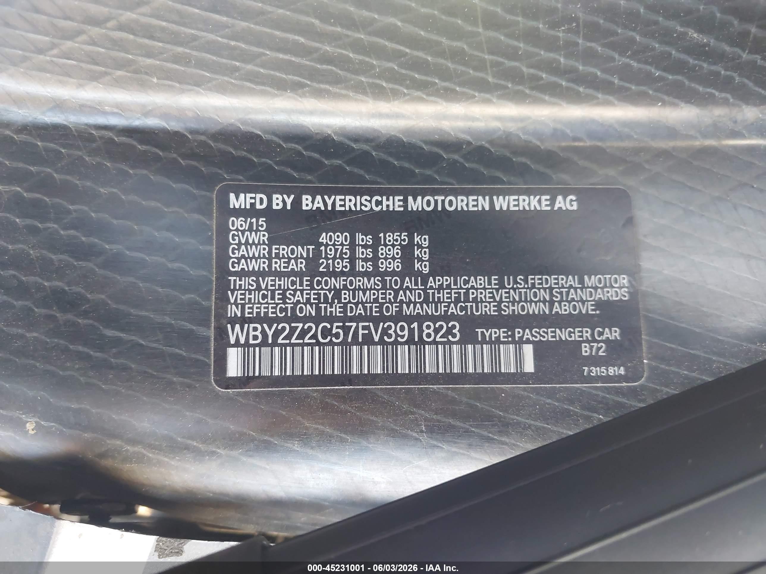 2015 Bmw I8 Silver vin: WBY2Z2C57FV391823
