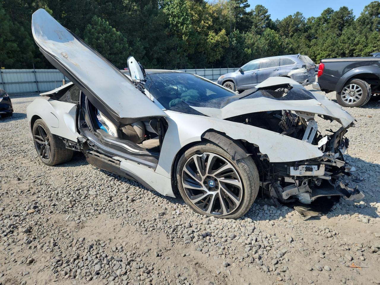2014 Bmw I8 White vin: WBY2Z2C58EVX64088
