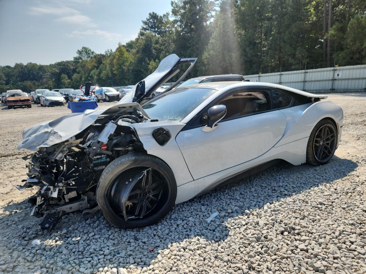 2014 Bmw I8 White vin: WBY2Z2C58EVX64088