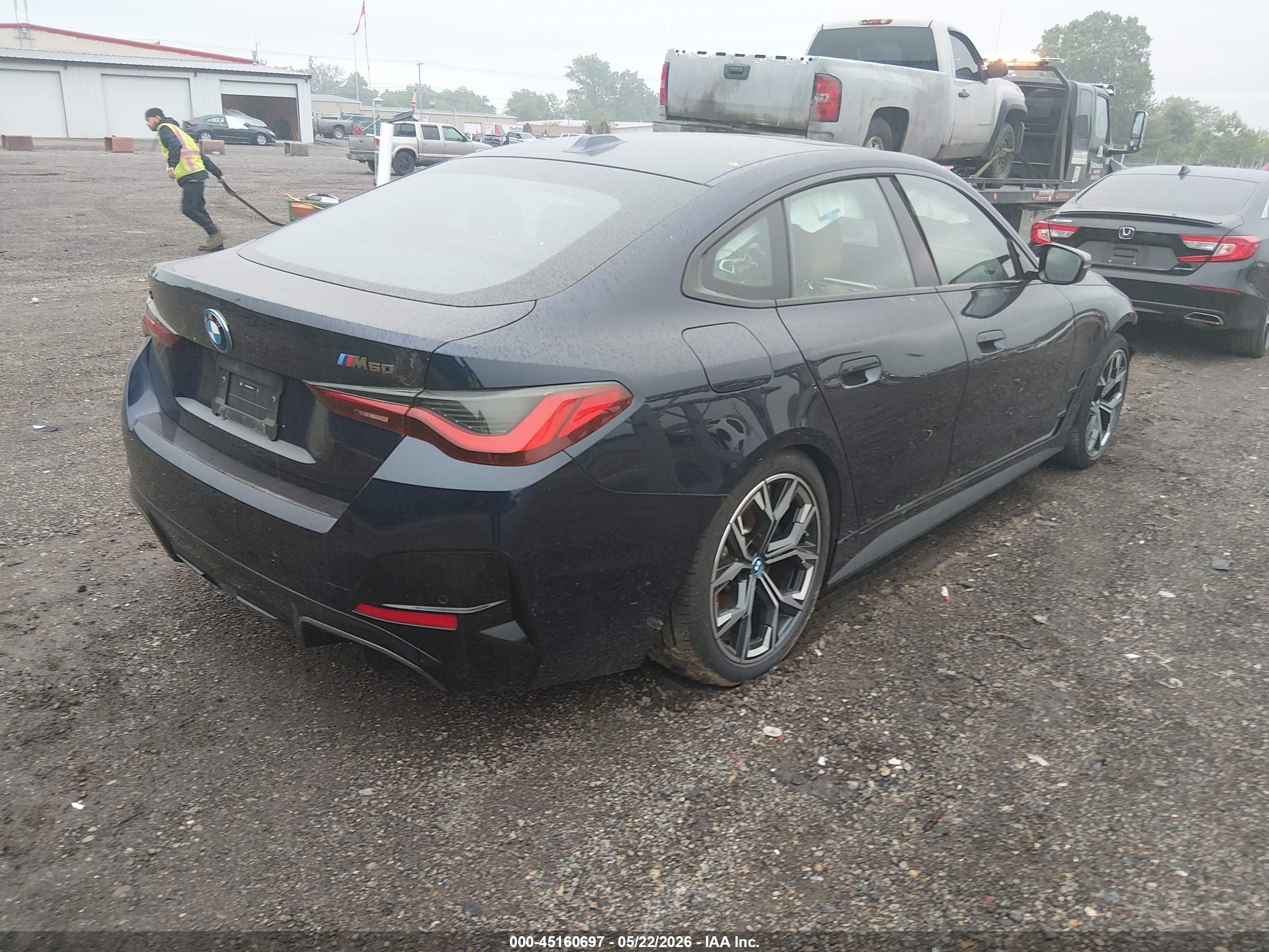 2024 Bmw I4 Gran Coupe M50 Синий vin: WBY33AW02RFT06174