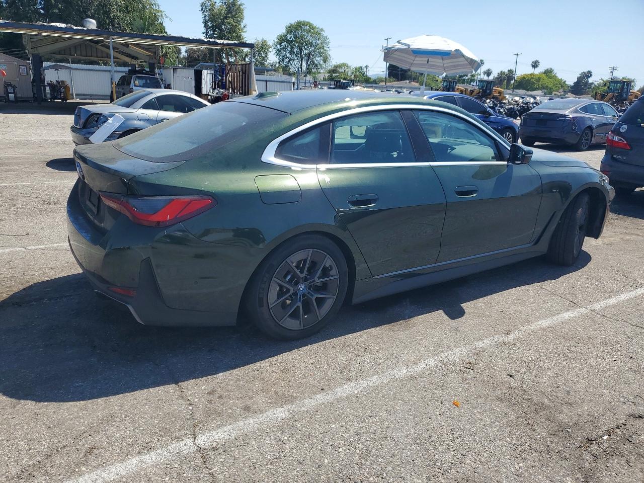 2024 Bmw I4 Edrive 35 Green vin: WBY43AW04RFT39696