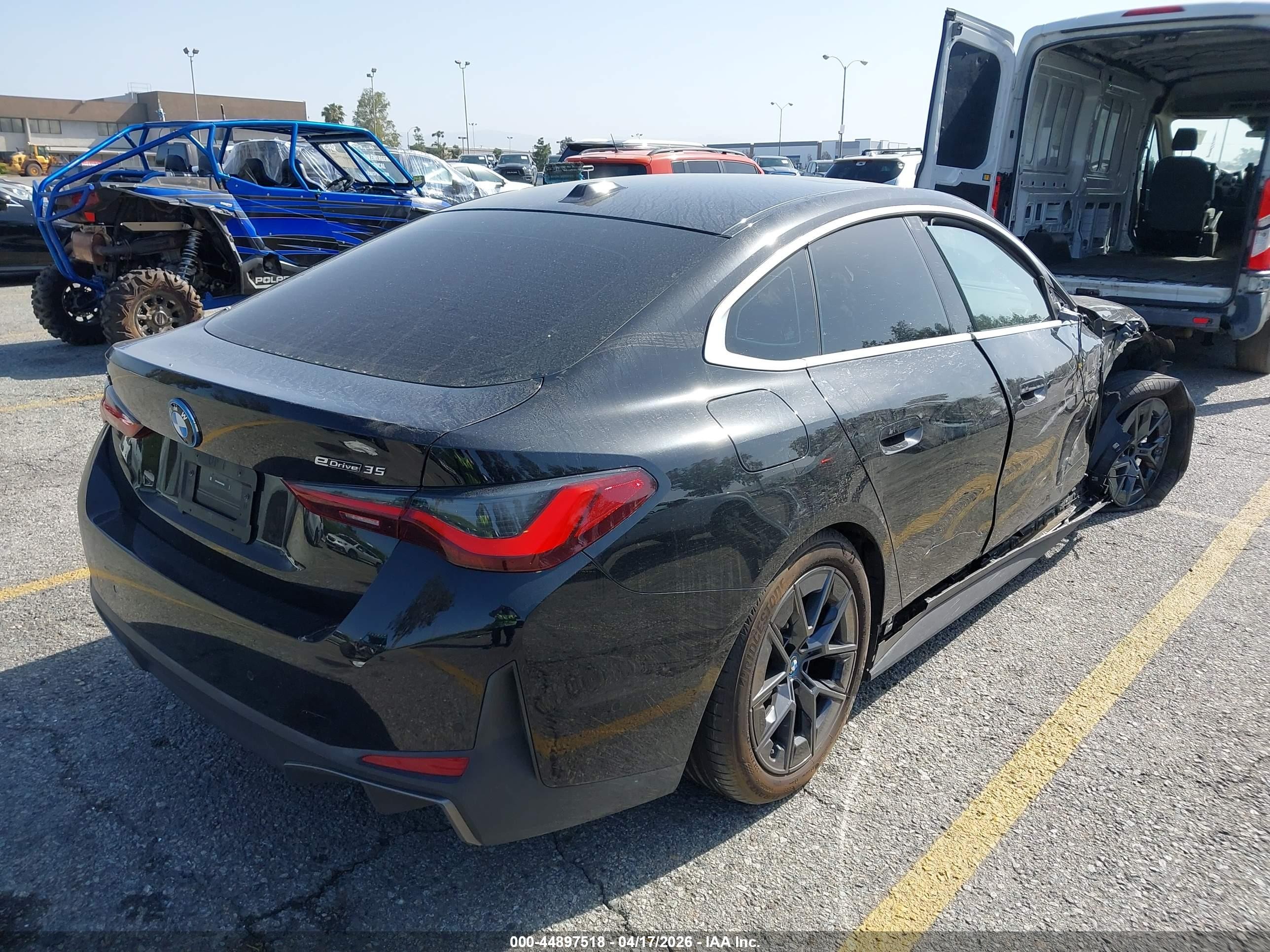2024 Bmw I4 Gran Coupe Edrive35 Черный vin: WBY43AW0XRFR50882