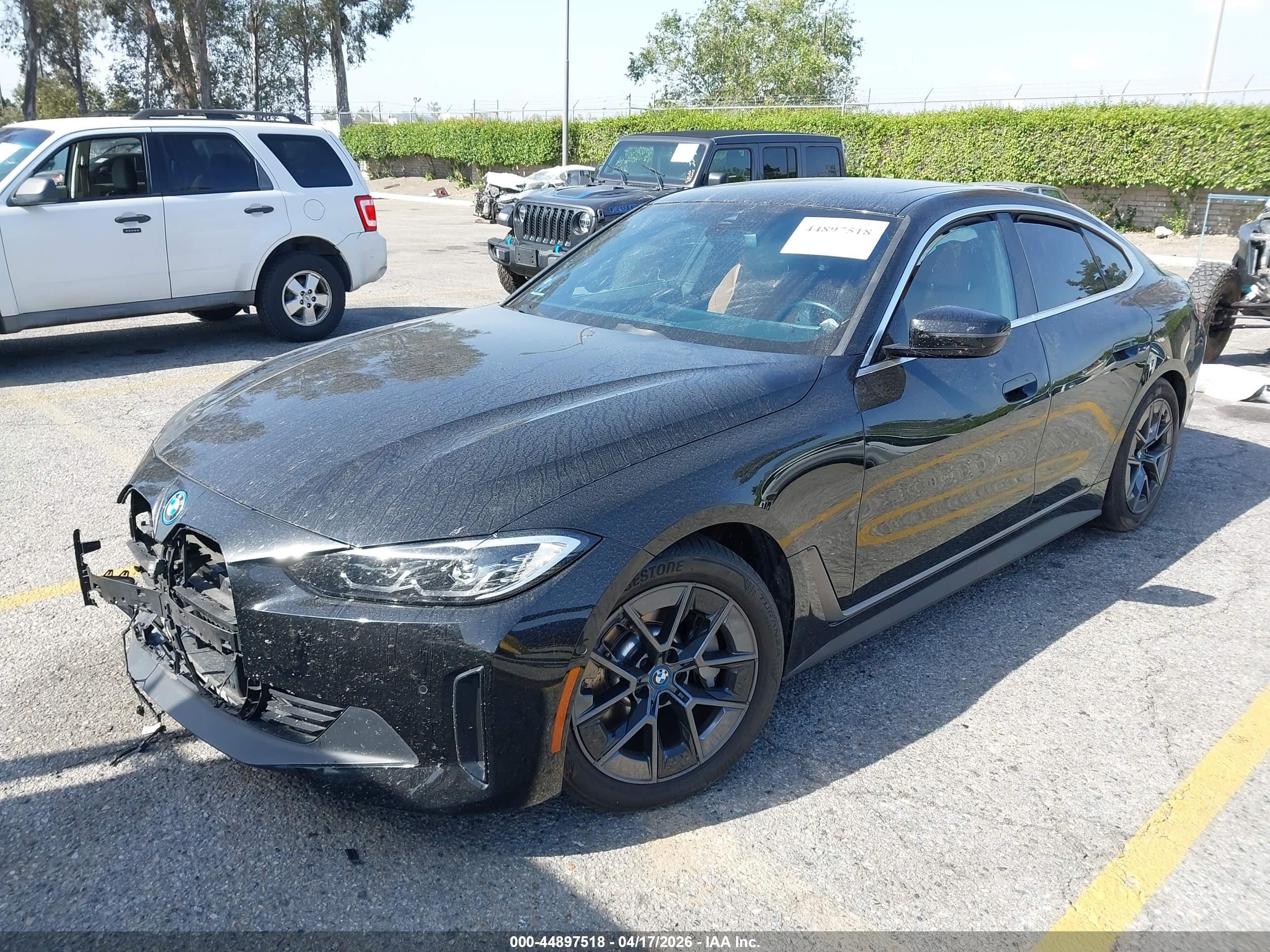 2024 Bmw I4 Gran Coupe Edrive35 Черный vin: WBY43AW0XRFR50882