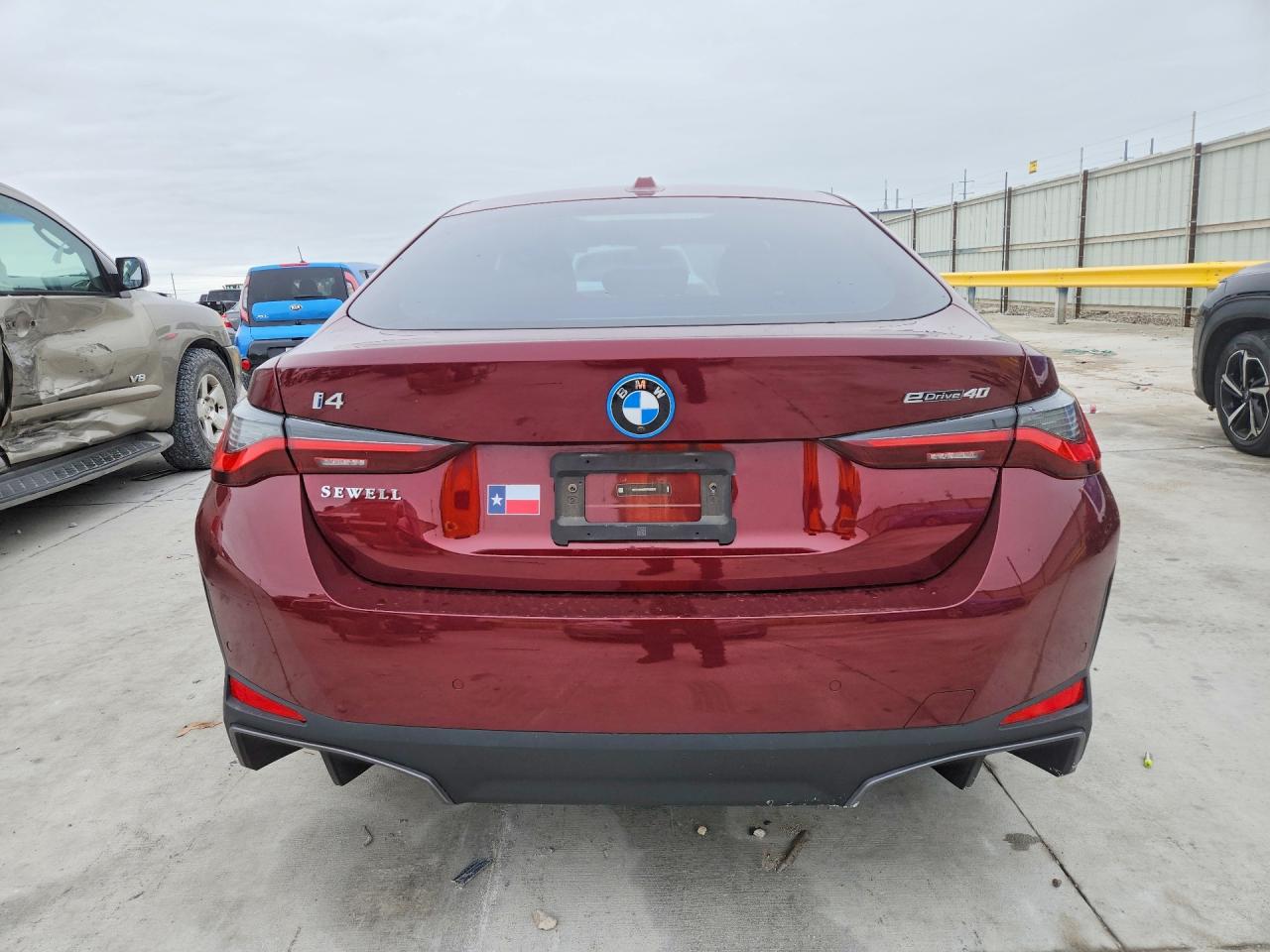 2024 Bmw I4 Edrive 40 Maroon vin: WBY73AW08RFS33572